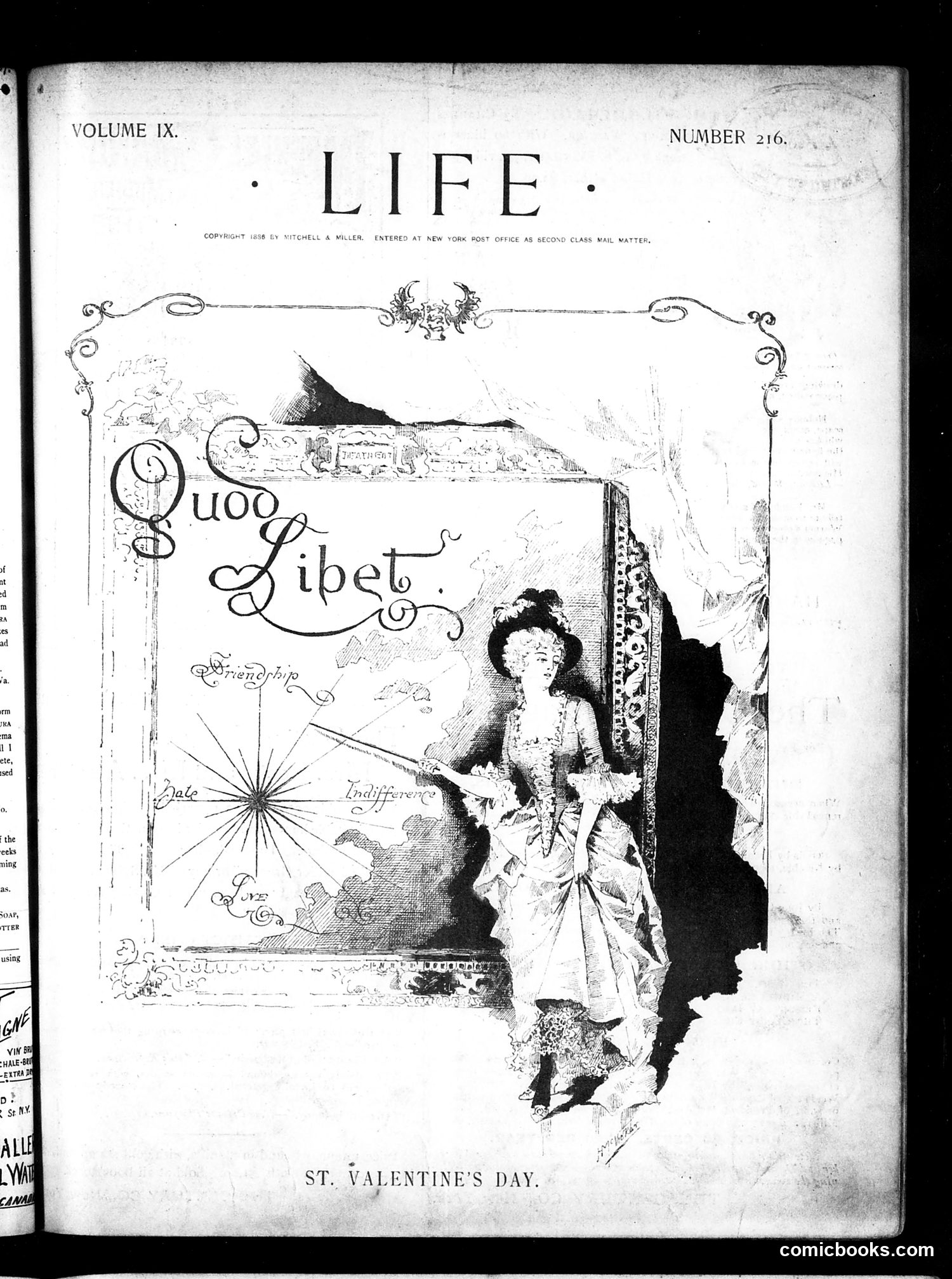 Life — February 17, 1887 — page 1: Life, 1887-02-17