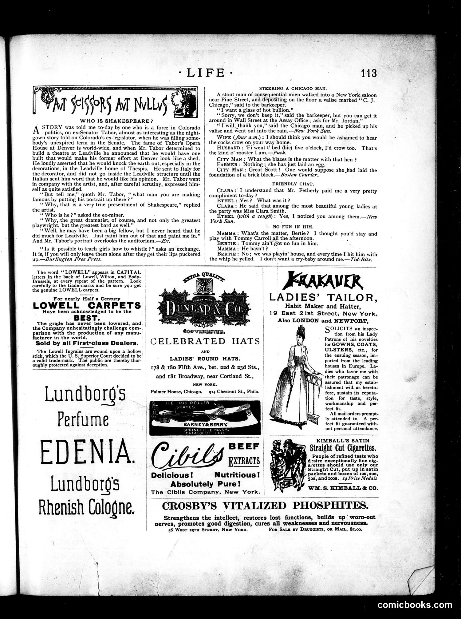 Life — February 24, 1887 — page 13: Life, 1887-02-24
