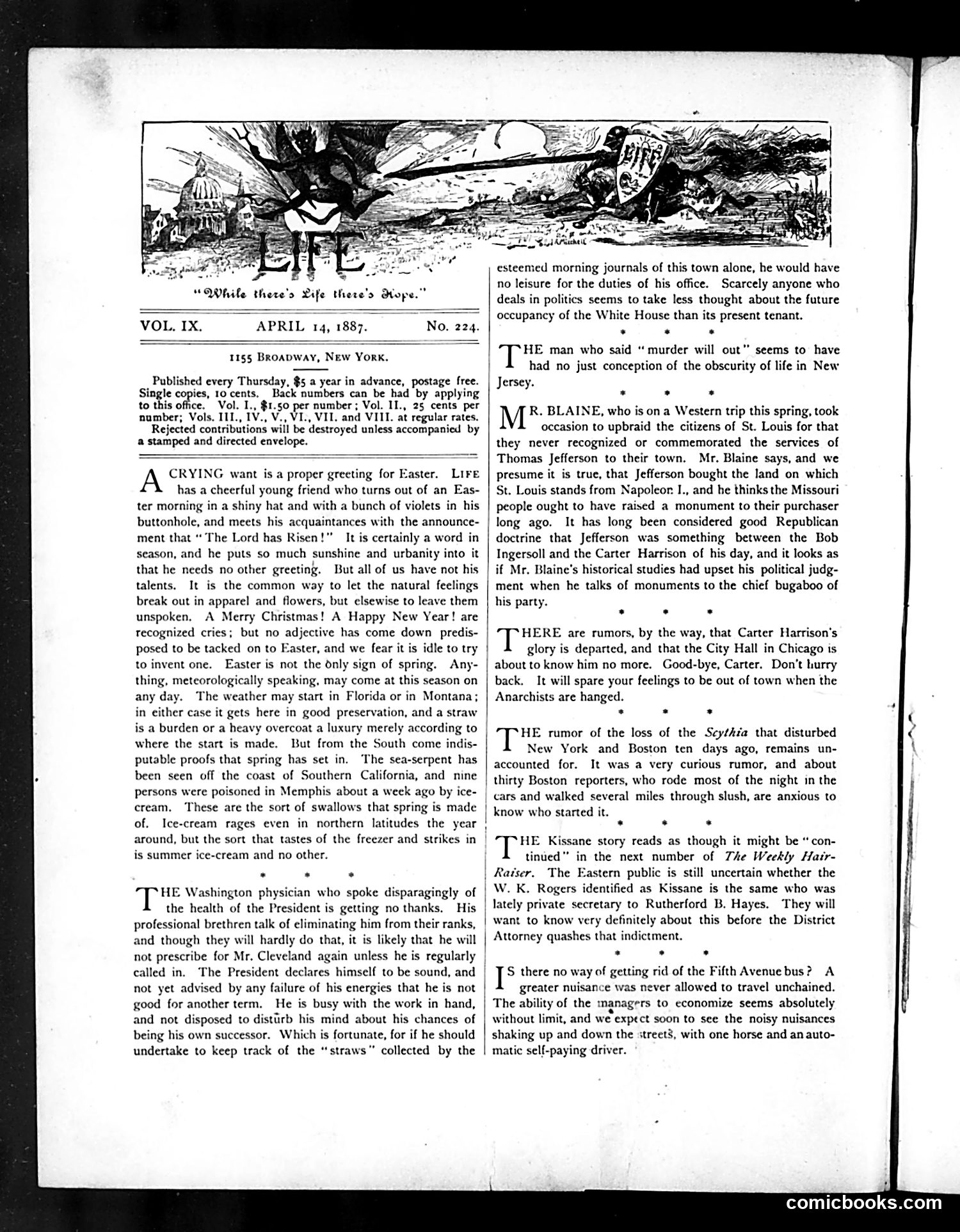Life — April 14, 1887 — page 2: Life, 1887-04-14