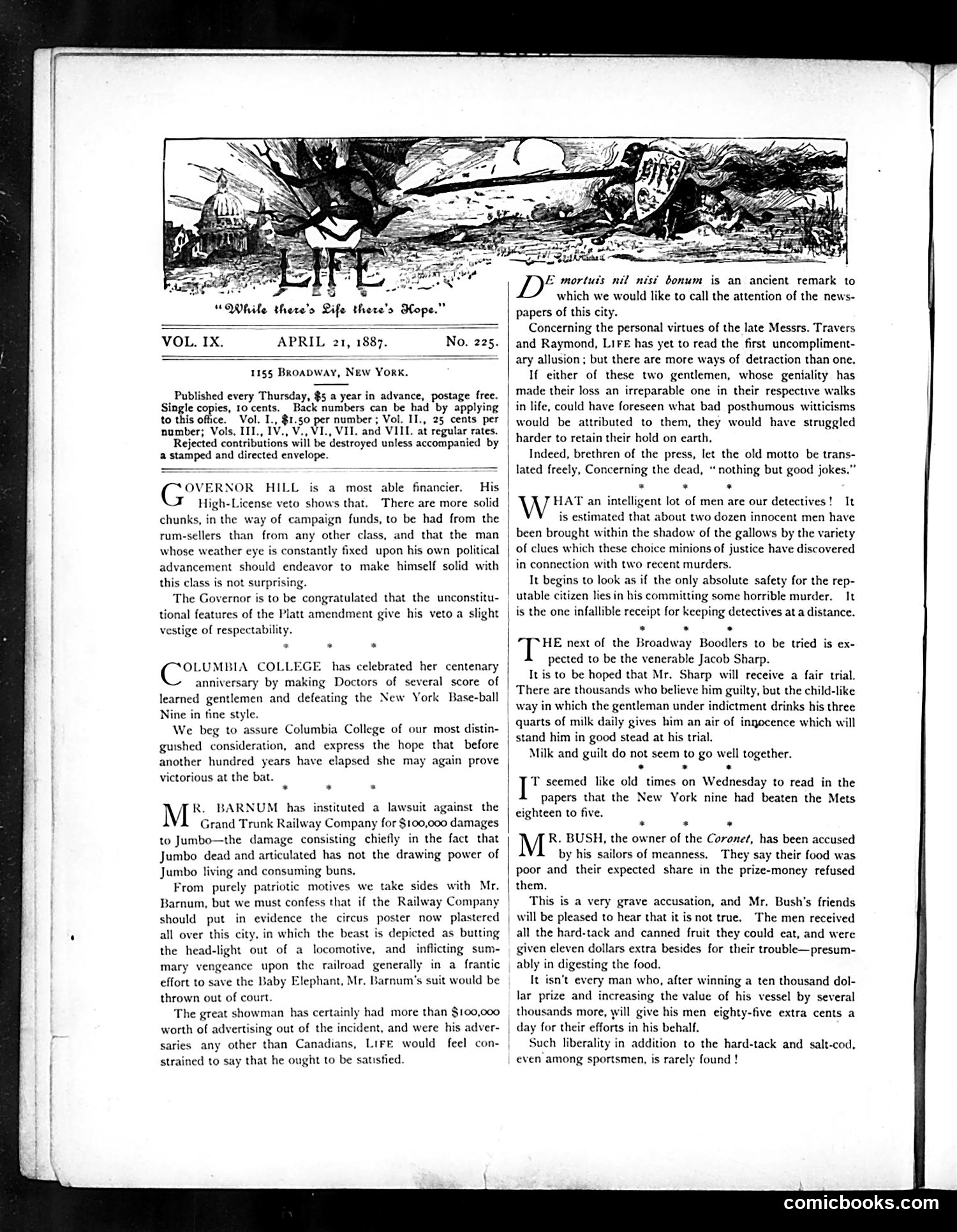Life — April 21, 1887 — page 2: Life, 1887-04-21