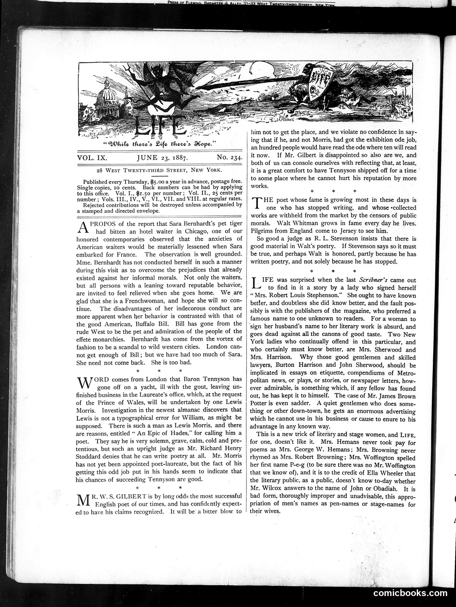 Life — June 23, 1887 — page 2: Life, 1887-06-23