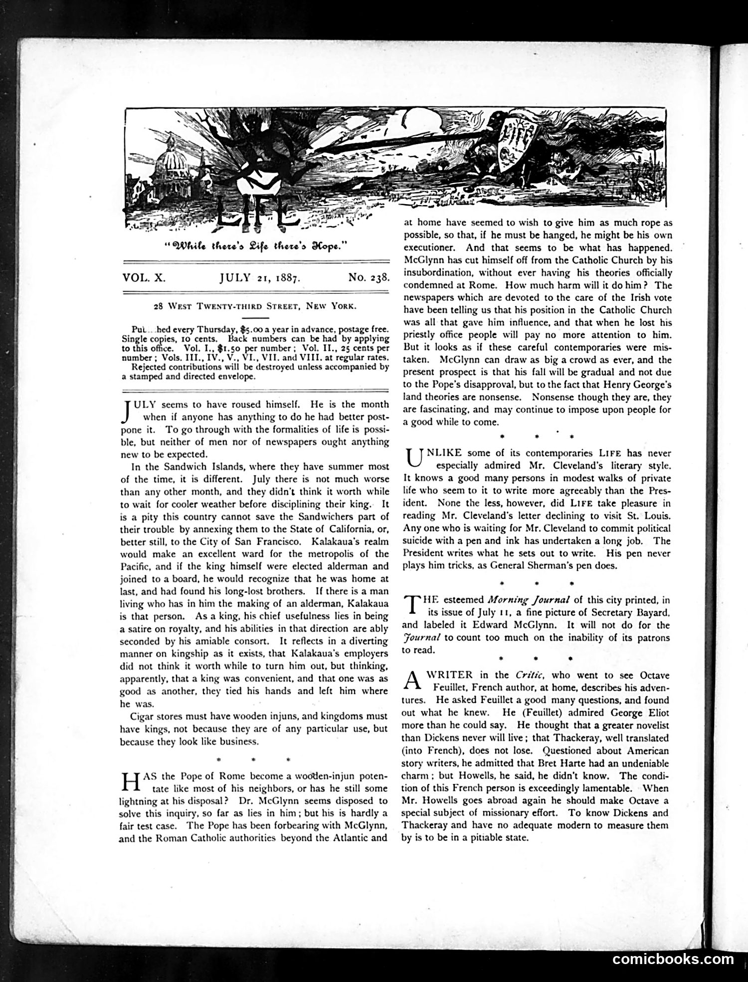 Life — July 21, 1887 — page 2: Life, 1887-07-21