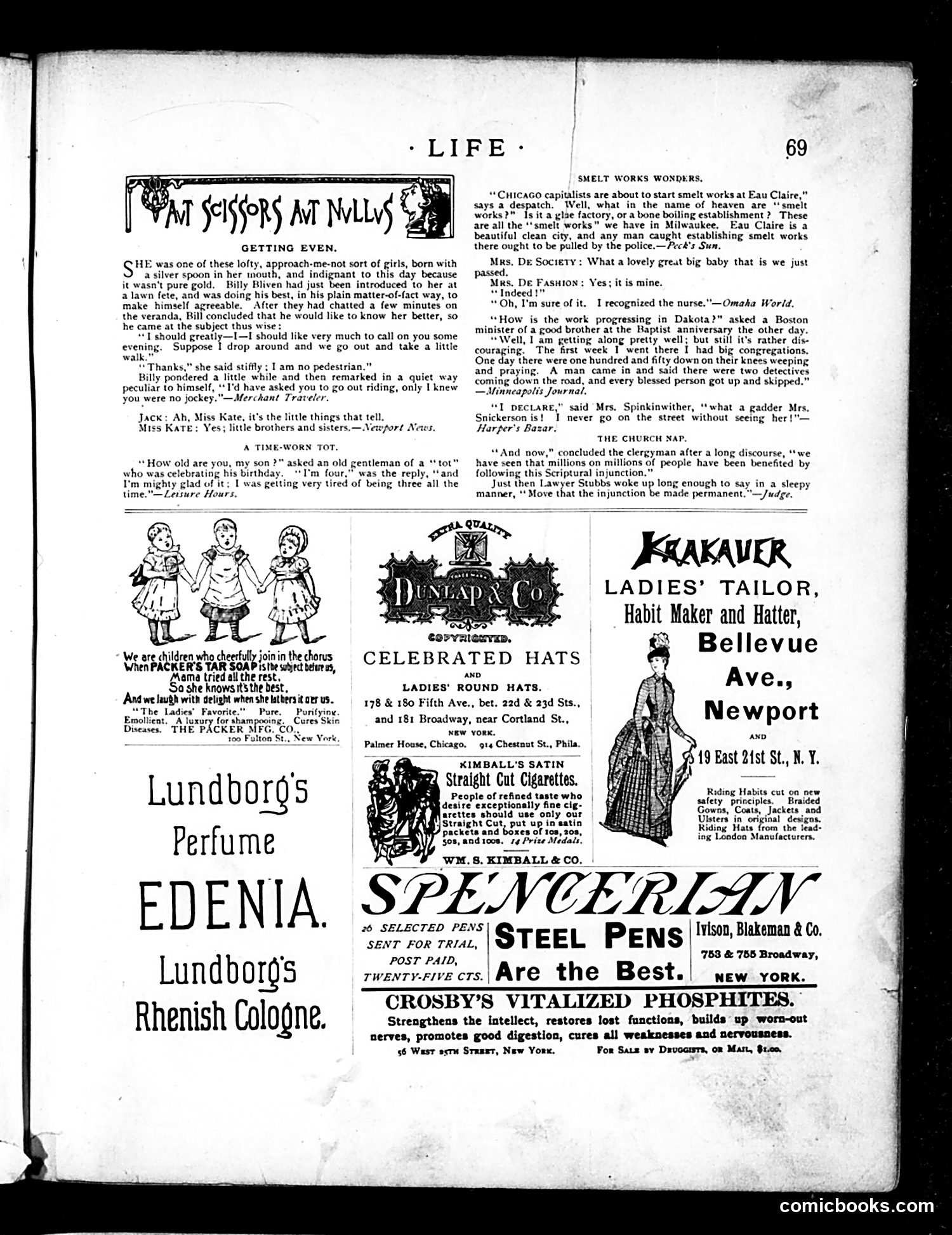 Life — August 4, 1887 — page 13: Life, 1887-08-04
