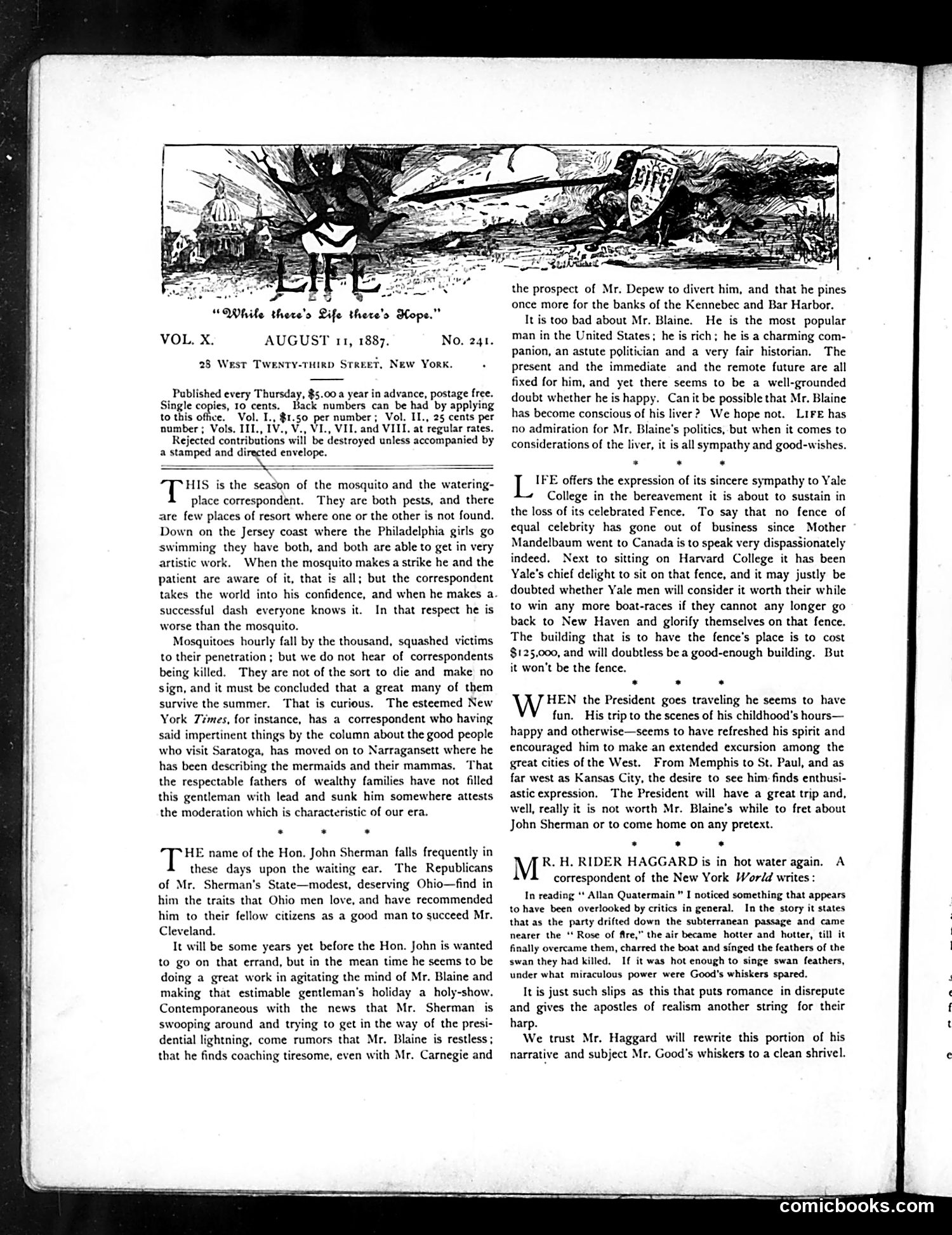 Life — August 11, 1887 — page 2: Life, 1887-08-11