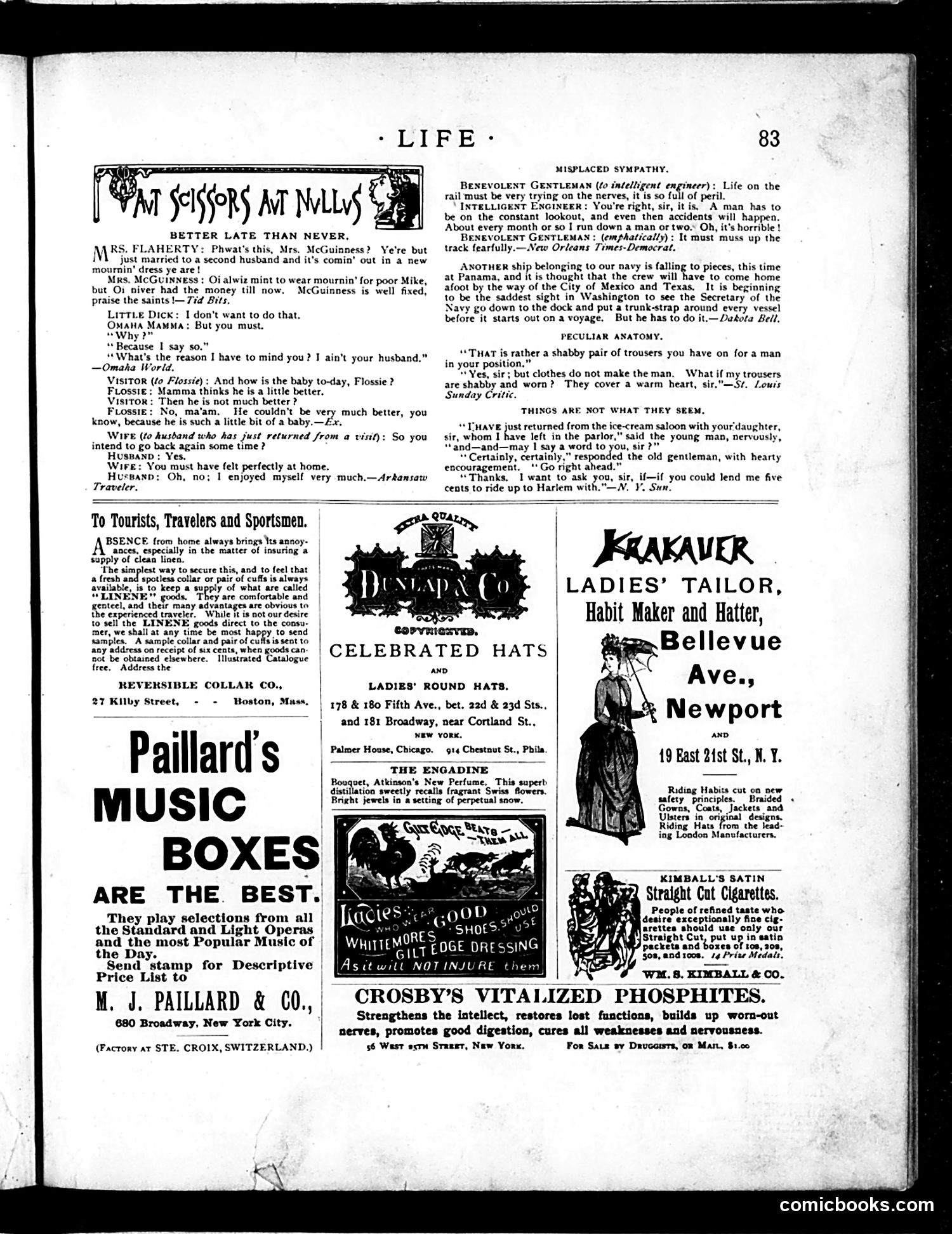 Life — August 11, 1887 — page 13: Life, 1887-08-11