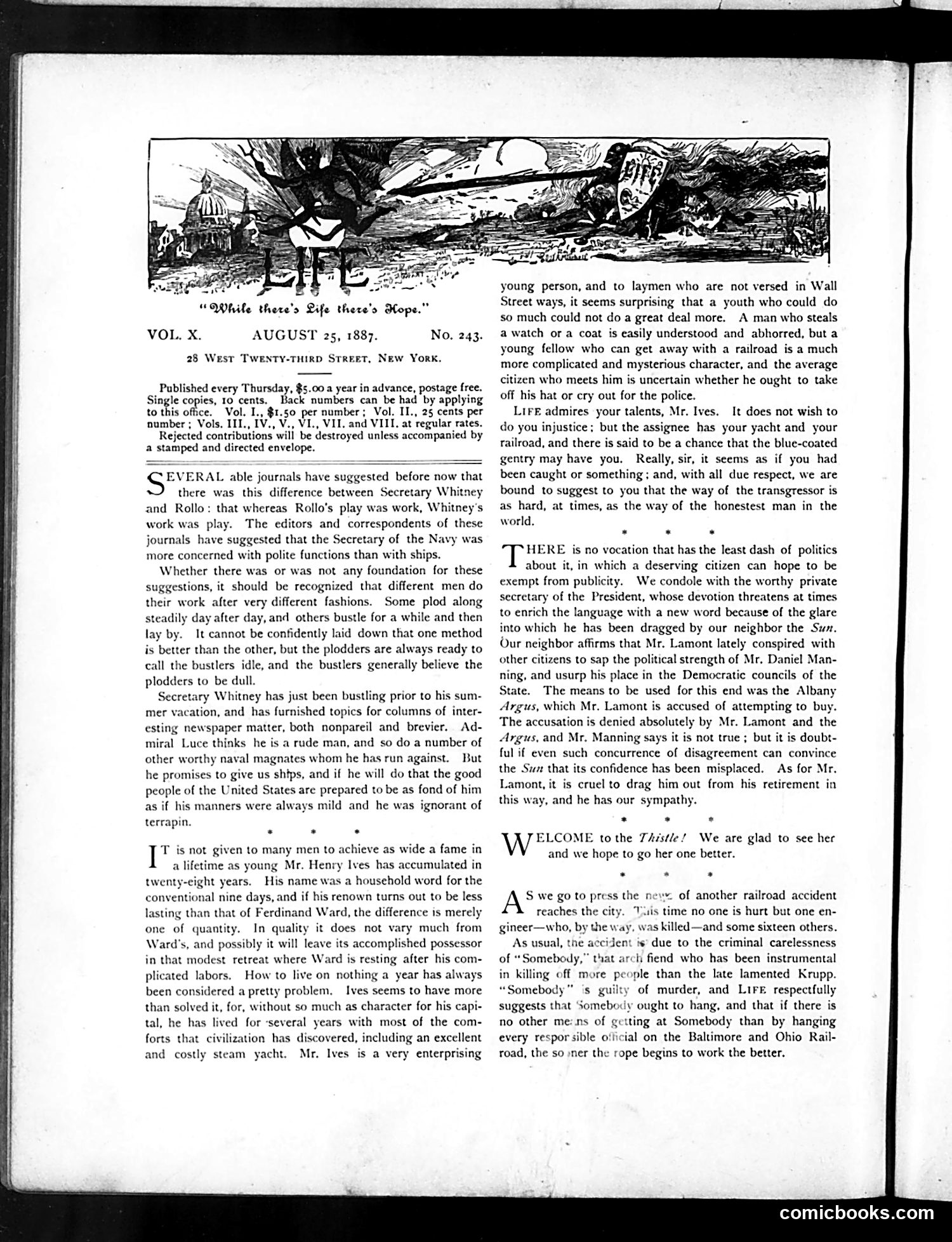 Life — August 25, 1887 — page 2: Life, 1887-08-25