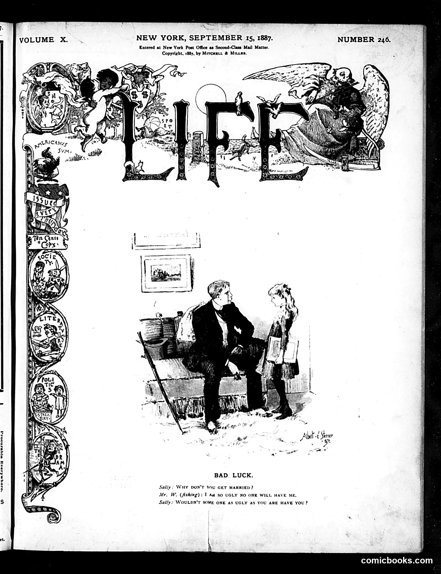 Life — September 15, 1887 — page 1: Life, 1887-09-15