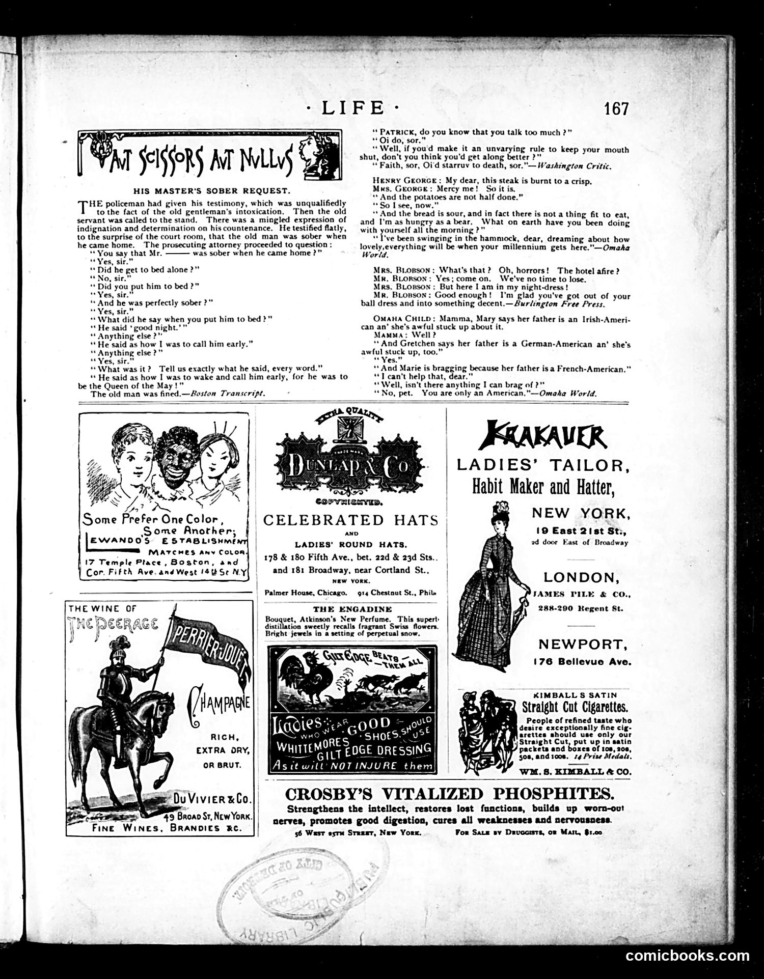 Life — September 22, 1887 — page 13: Life, 1887-09-22