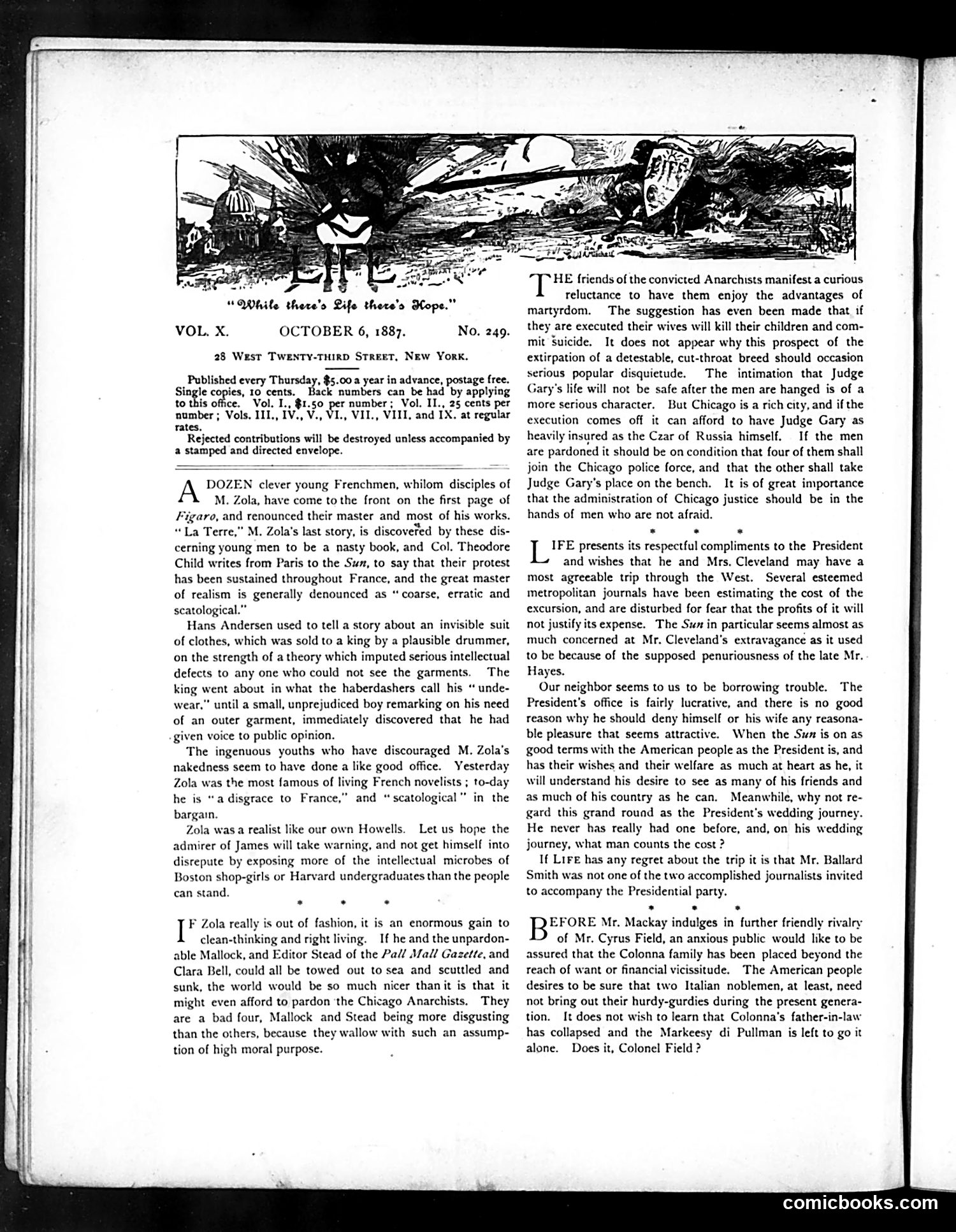Life — October 6, 1887 — page 2: Life, 1887-10-06