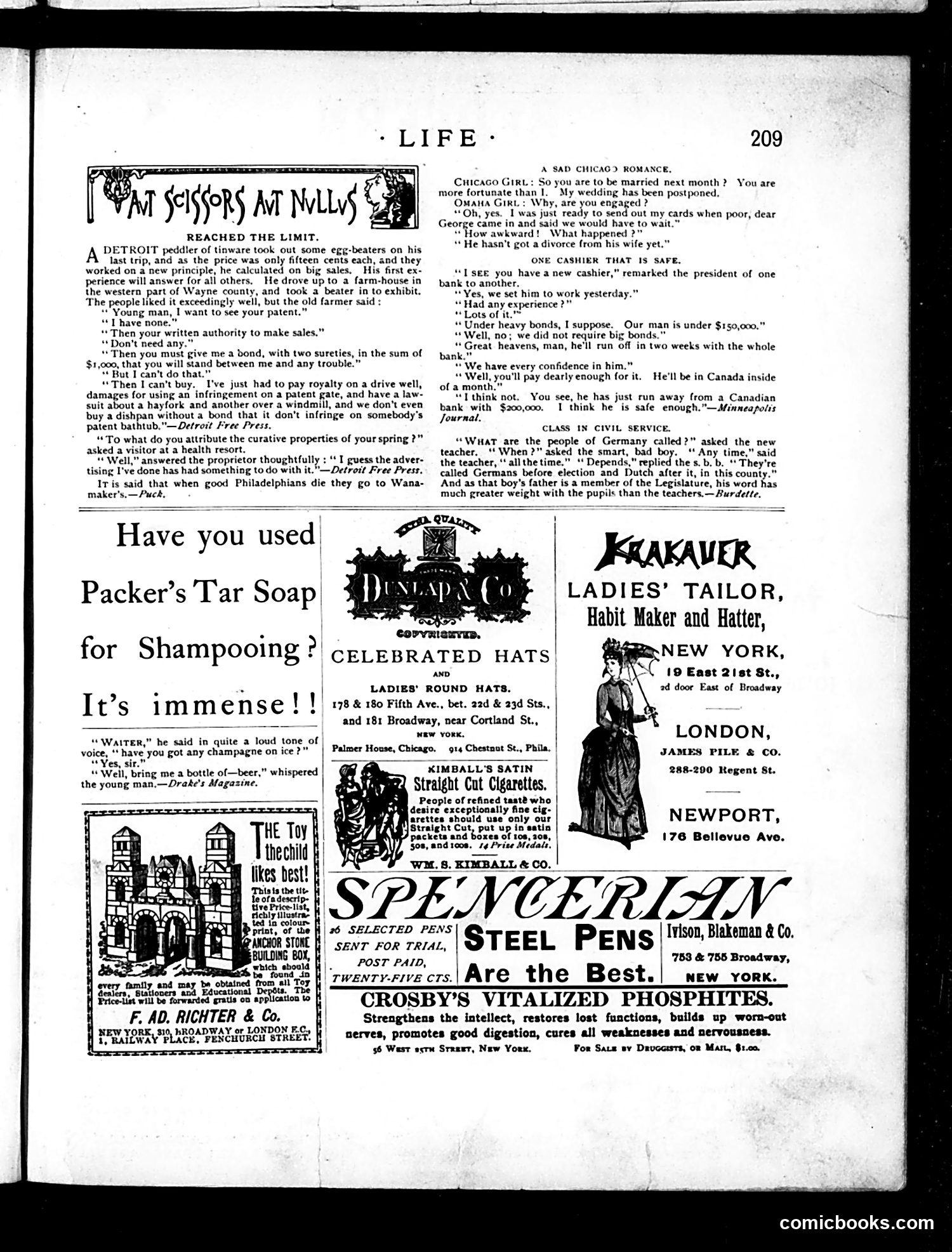 Life — October 13, 1887 — page 13: Life, 1887-10-13