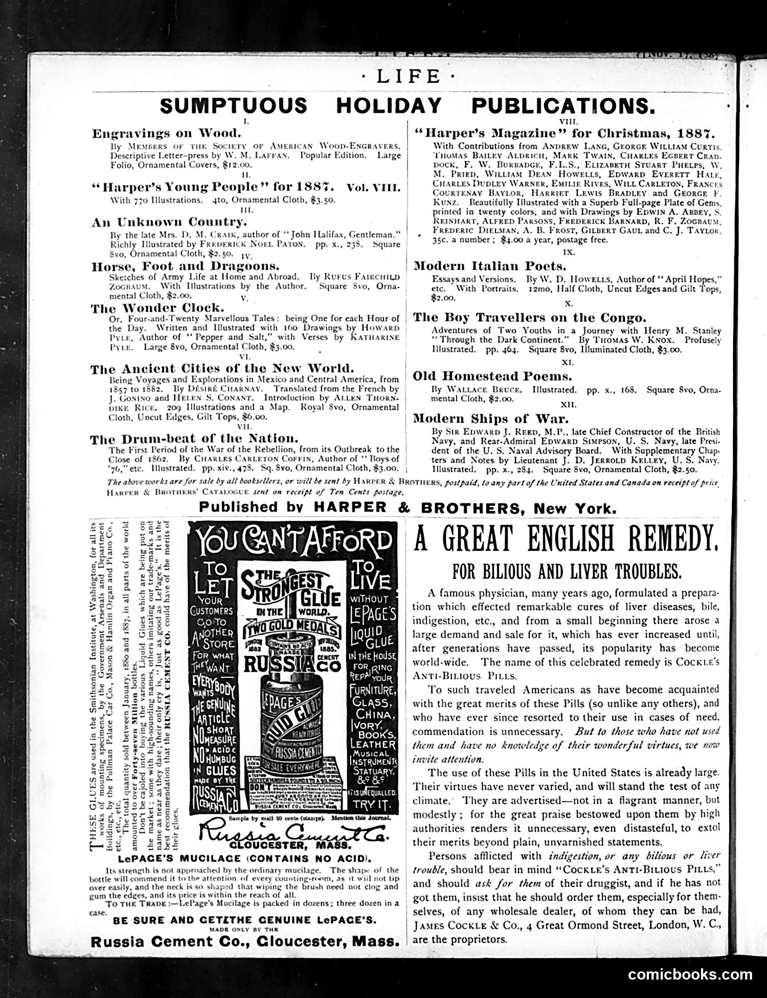 Life — November 24, 1887 — page 2: Life, 1887-11-24