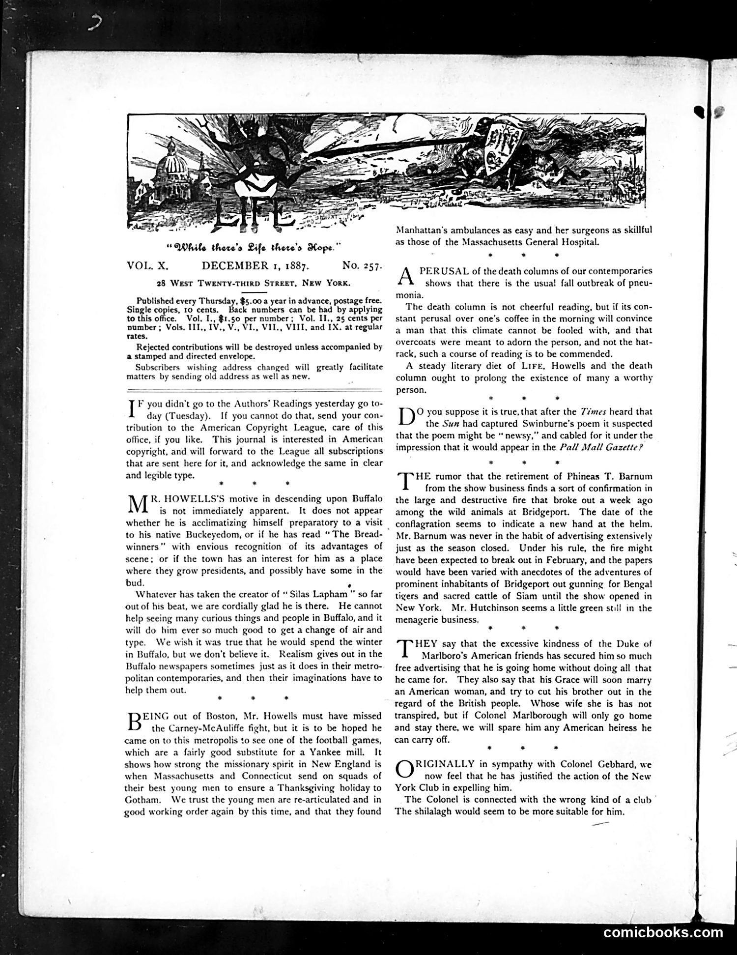 Life — December 1, 1887 — page 2: Life, 1887-12-01