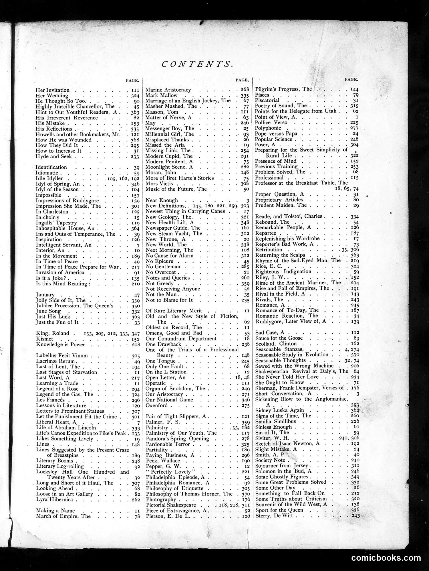 Life — 1887 — page 1: Life, 1887
