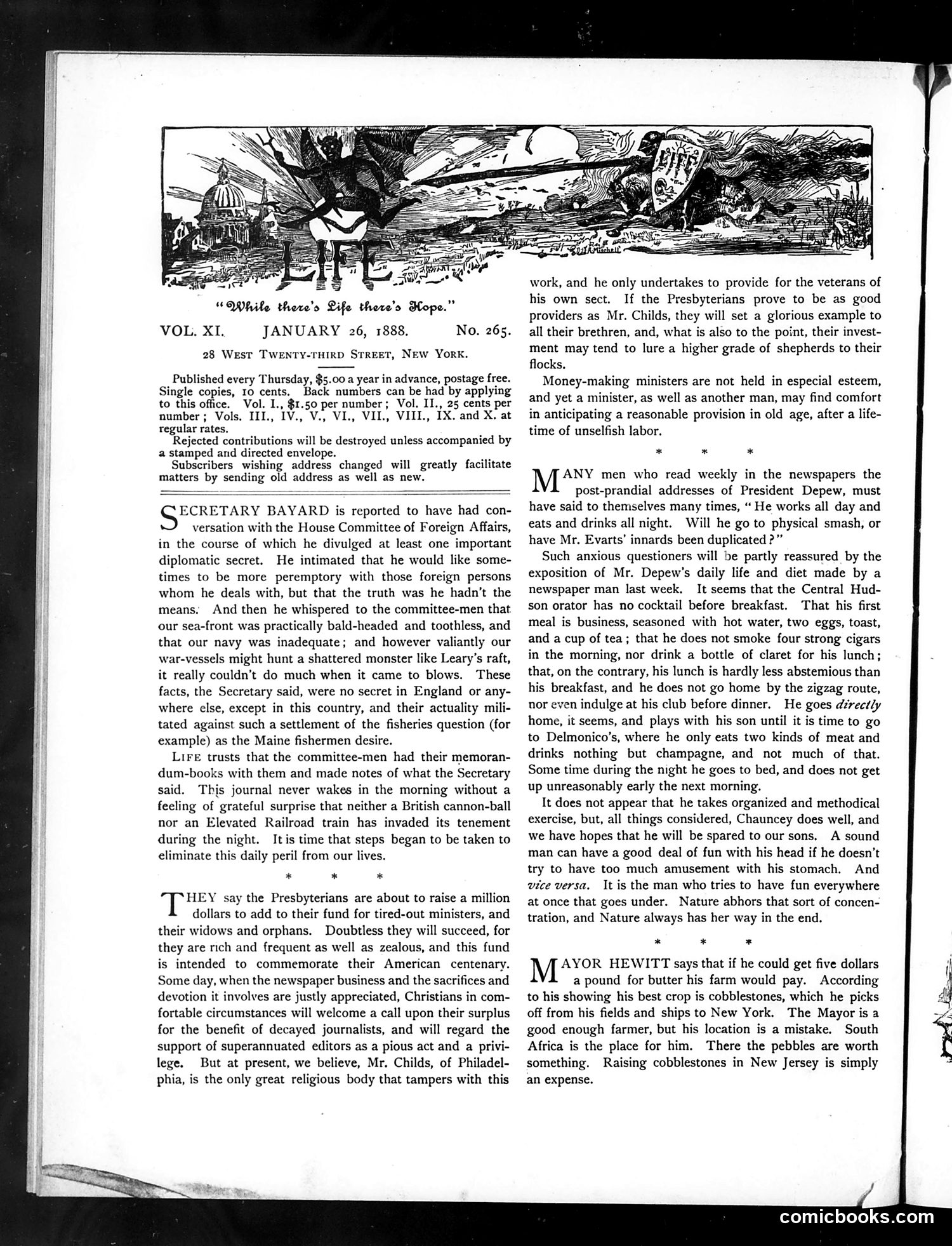 Life — January 26, 1888 — page 2: Life, 1888-01-26