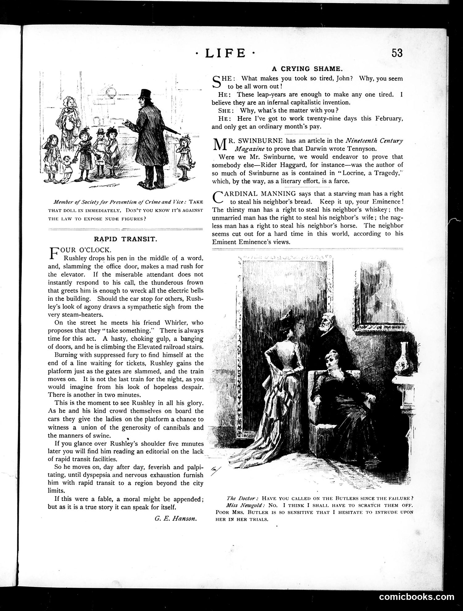 Life — January 26, 1888 — page 11: Life, 1888-01-26