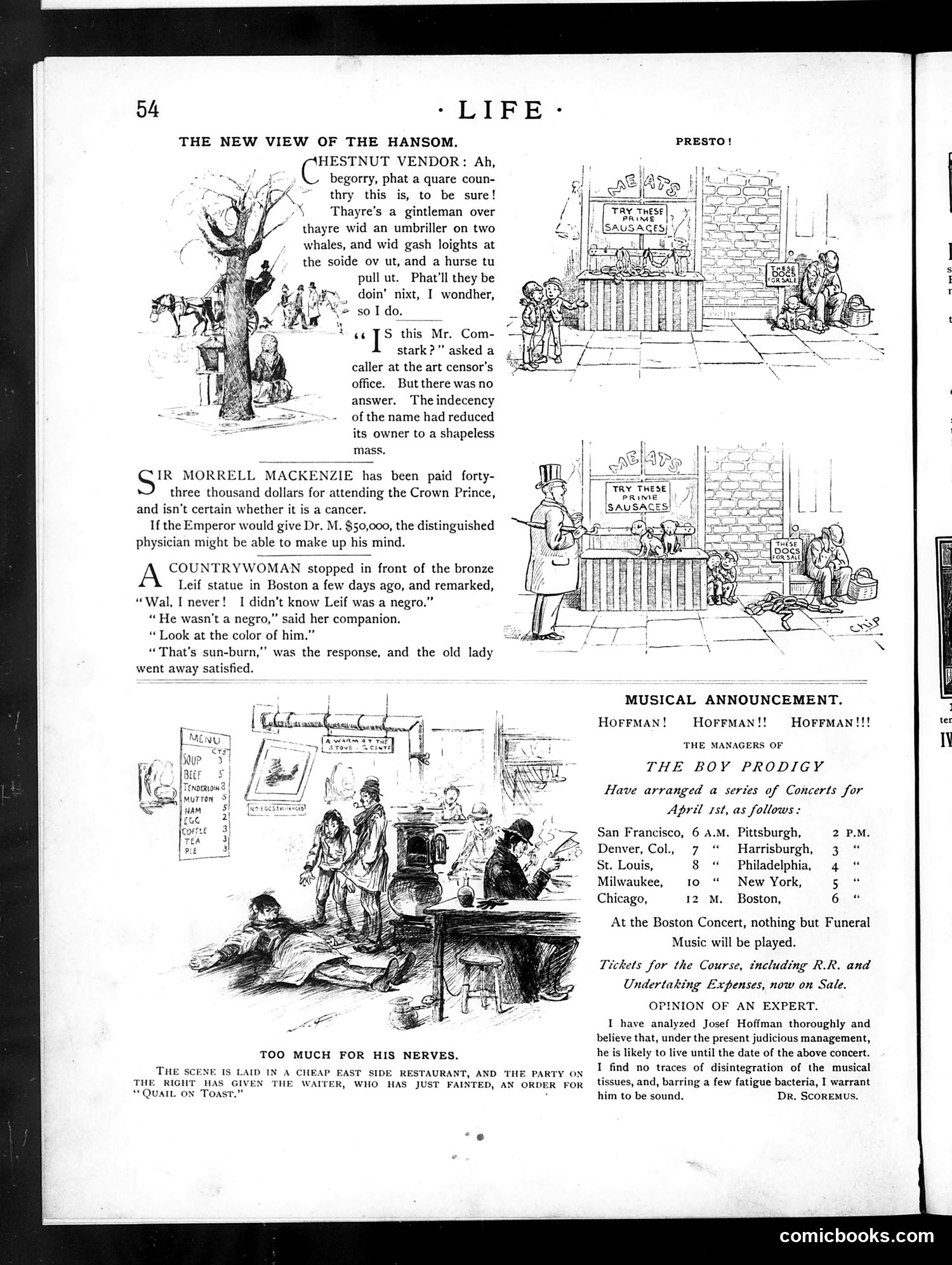 Life — January 26, 1888 — page 12: Life, 1888-01-26