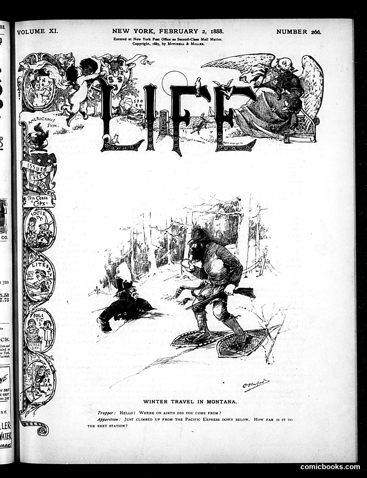 Life — February 2, 1888 — page 1: Life, 1888-02-02