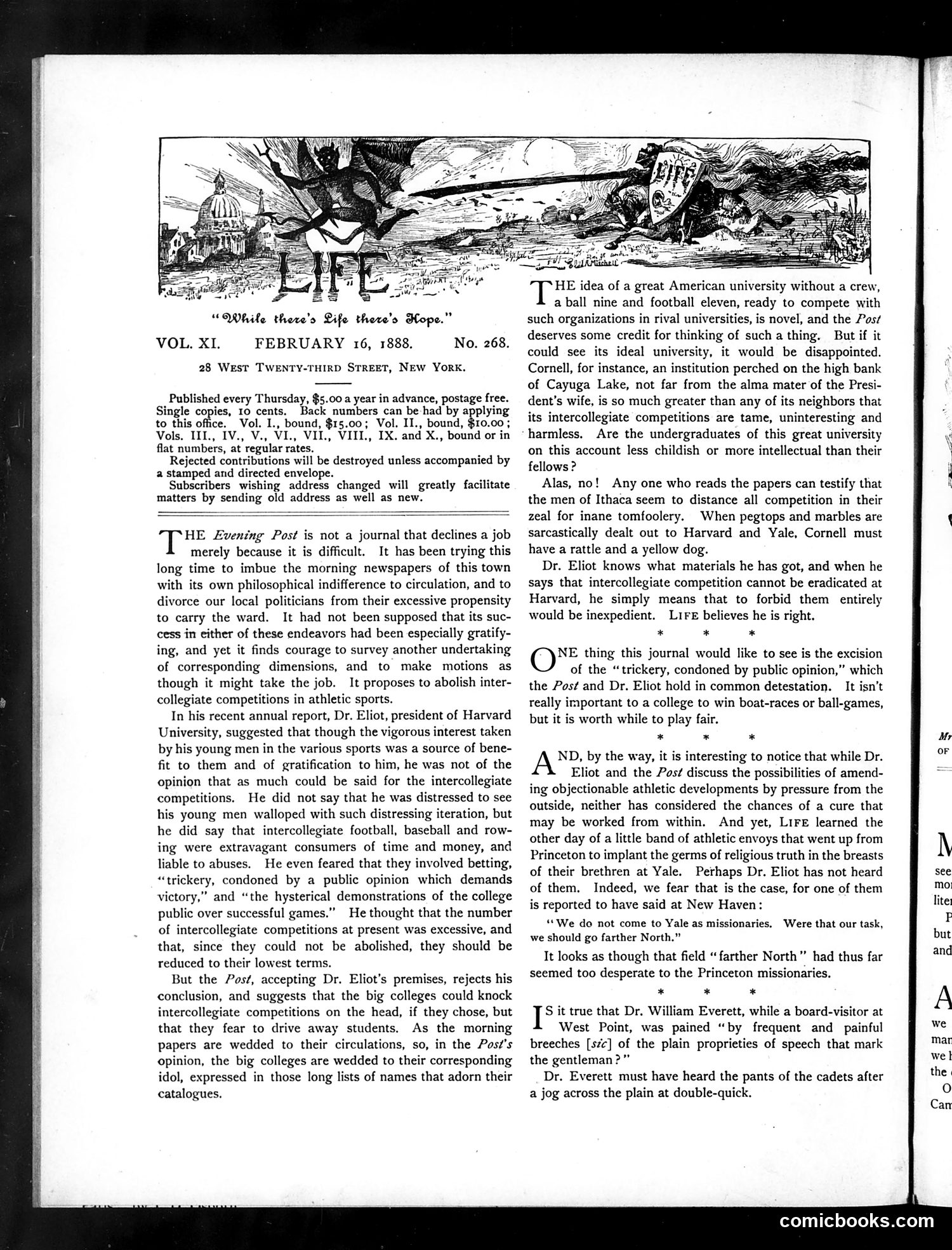 Life — February 16, 1888 — page 4: Life, 1888-02-16