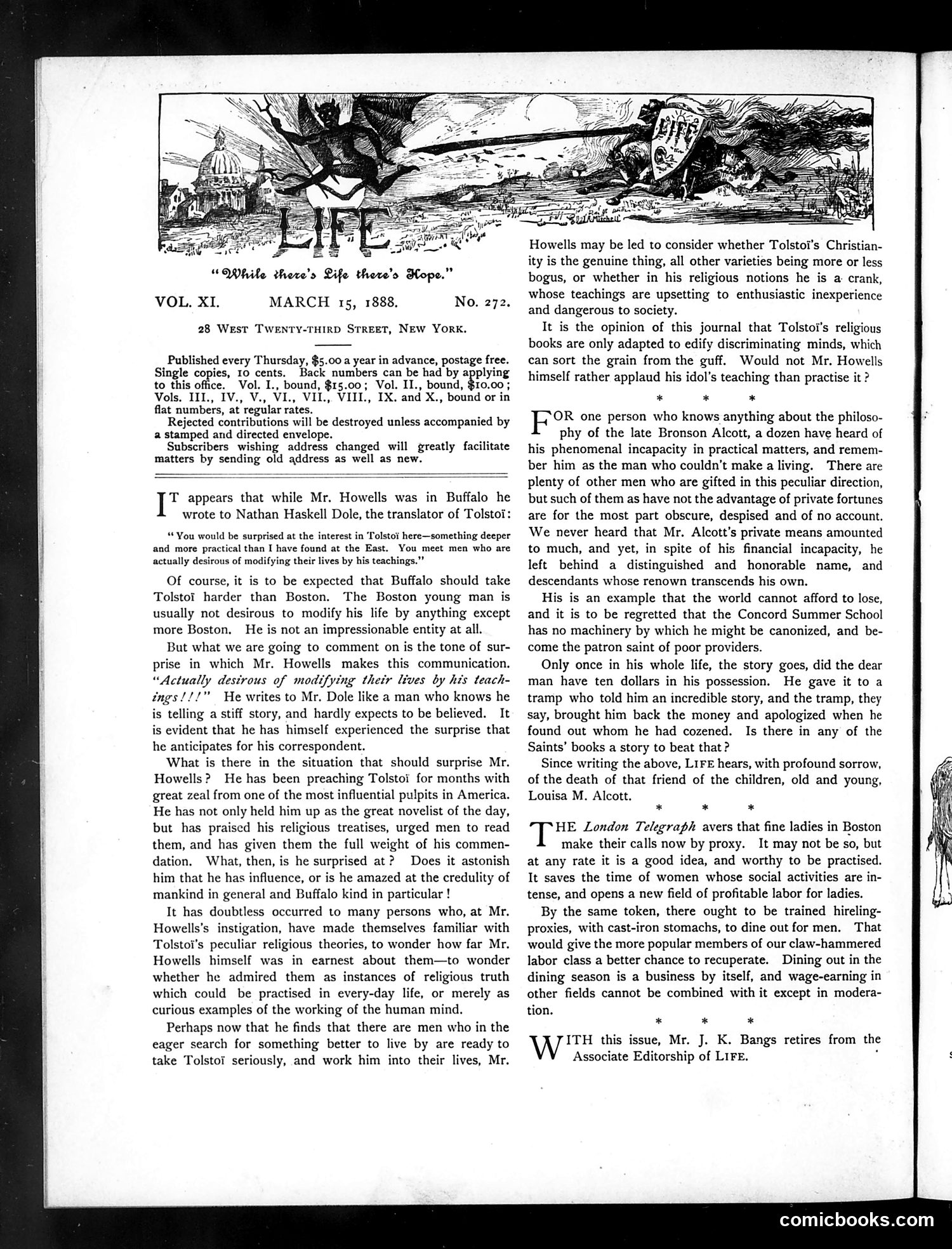 Life — March 15, 1888 — page 2: Life, 1888-03-15