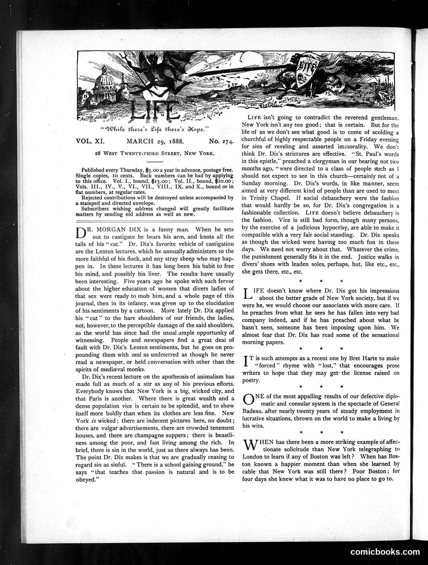 Life — March 29, 1888 — page 2: Life, 1888-03-29
