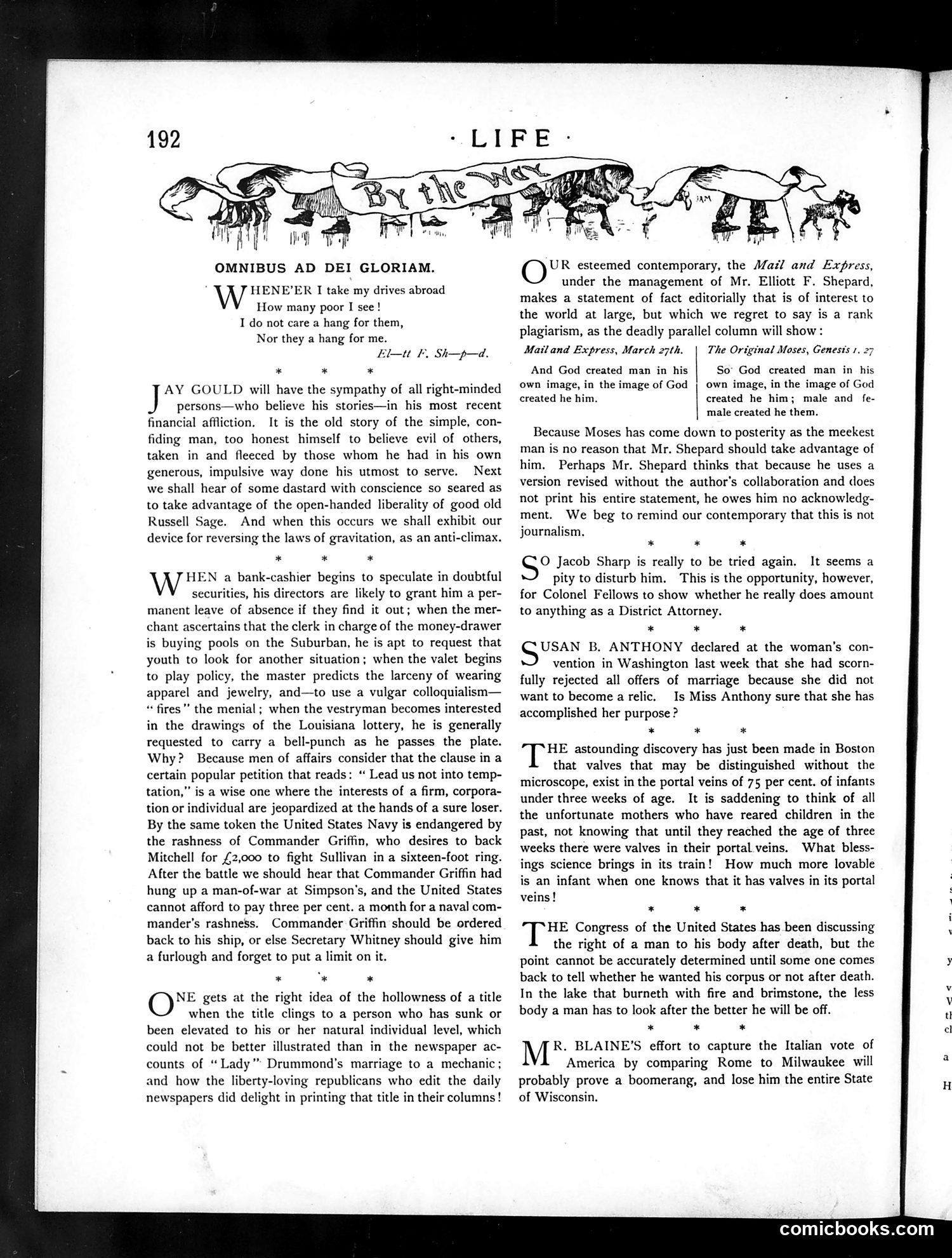 Life — April 5, 1888 — page 6: Life, 1888-04-05