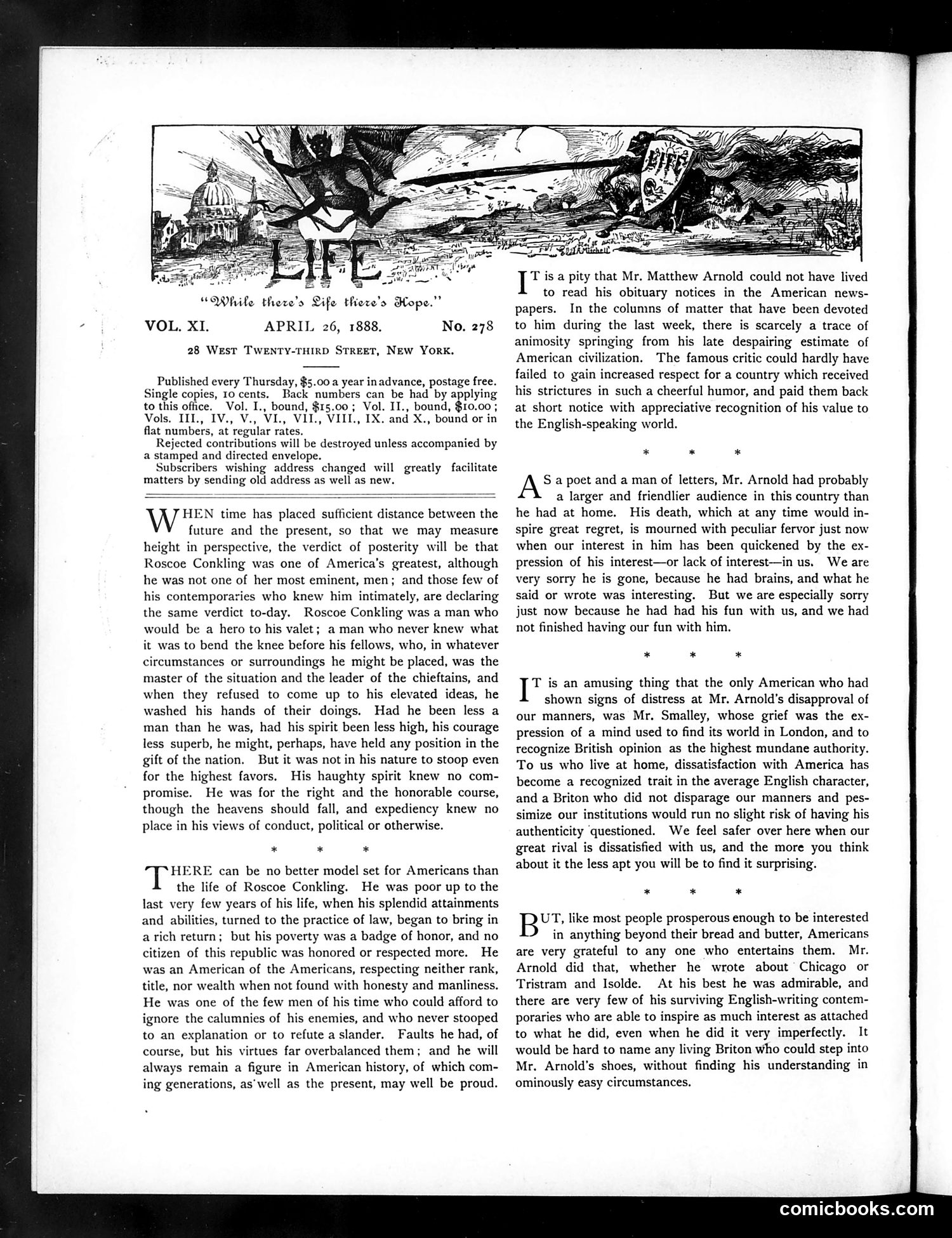 Life — April 26, 1888 — page 2: Life, 1888-04-26