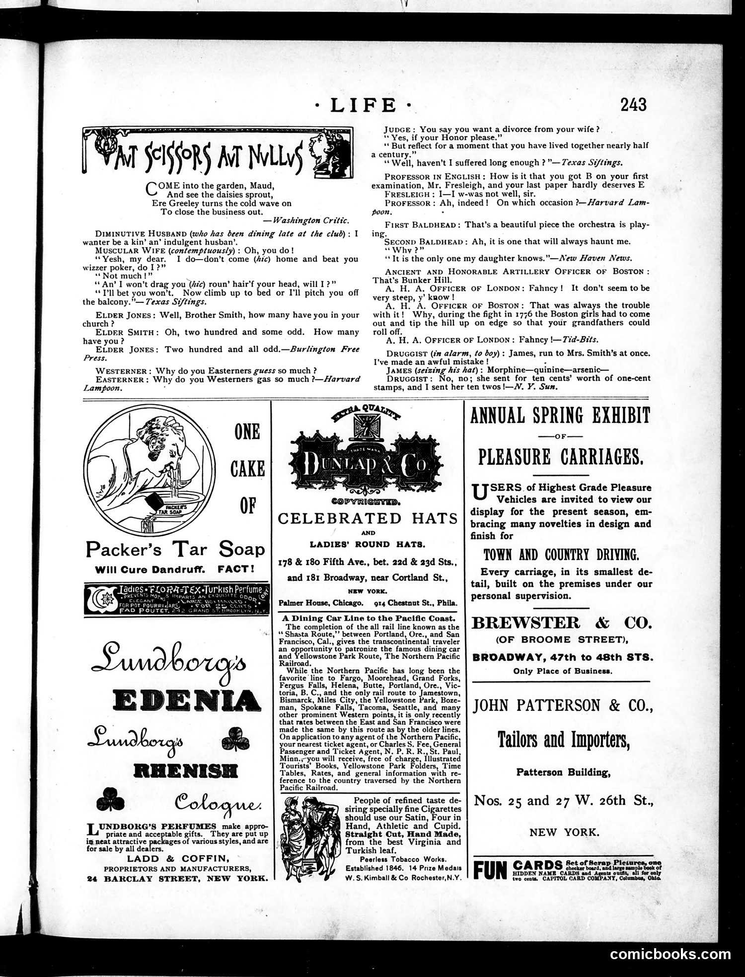 Life — April 26, 1888 — page 13: Life, 1888-04-26