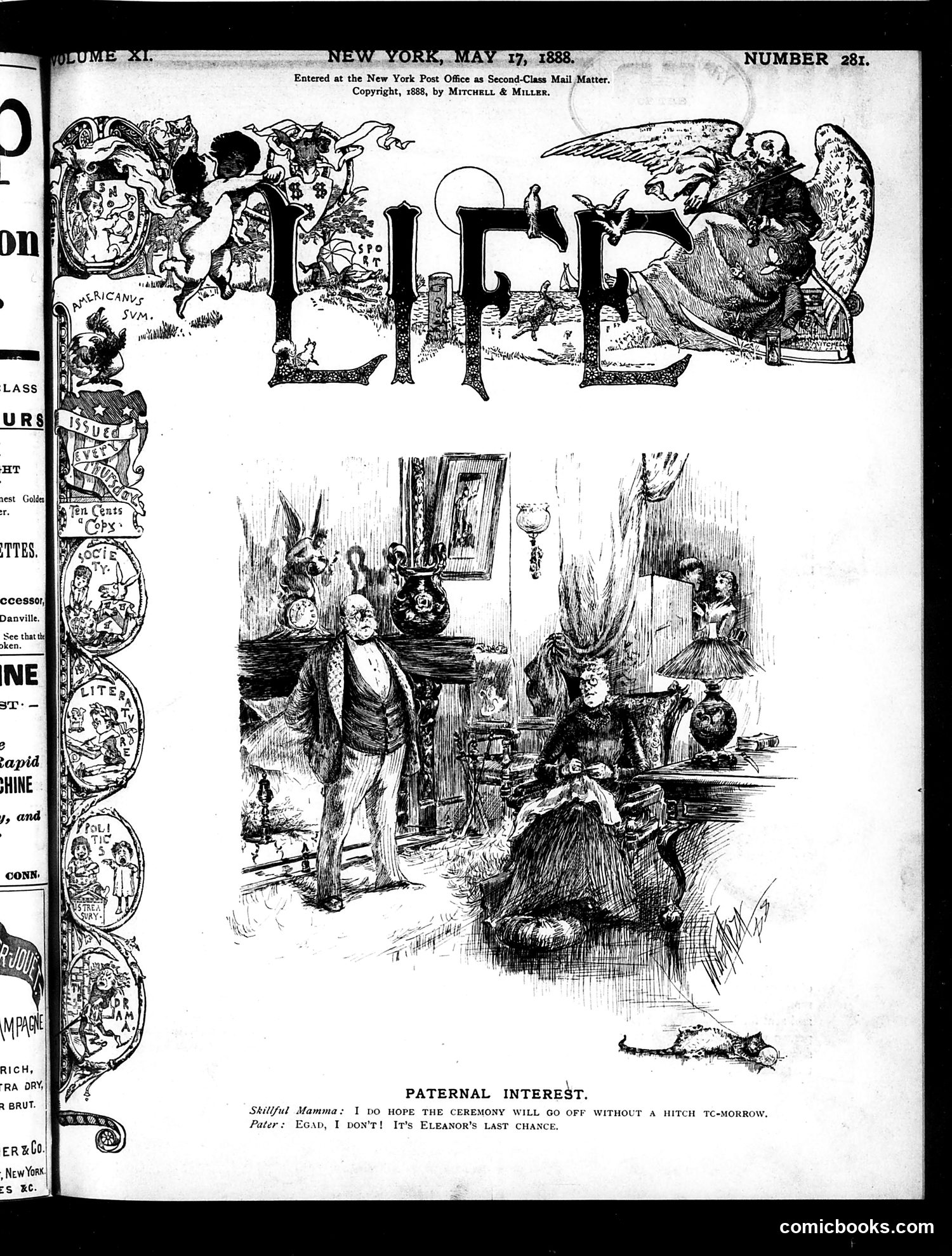 Life — May 17, 1888 — page 1: Life, 1888-05-17