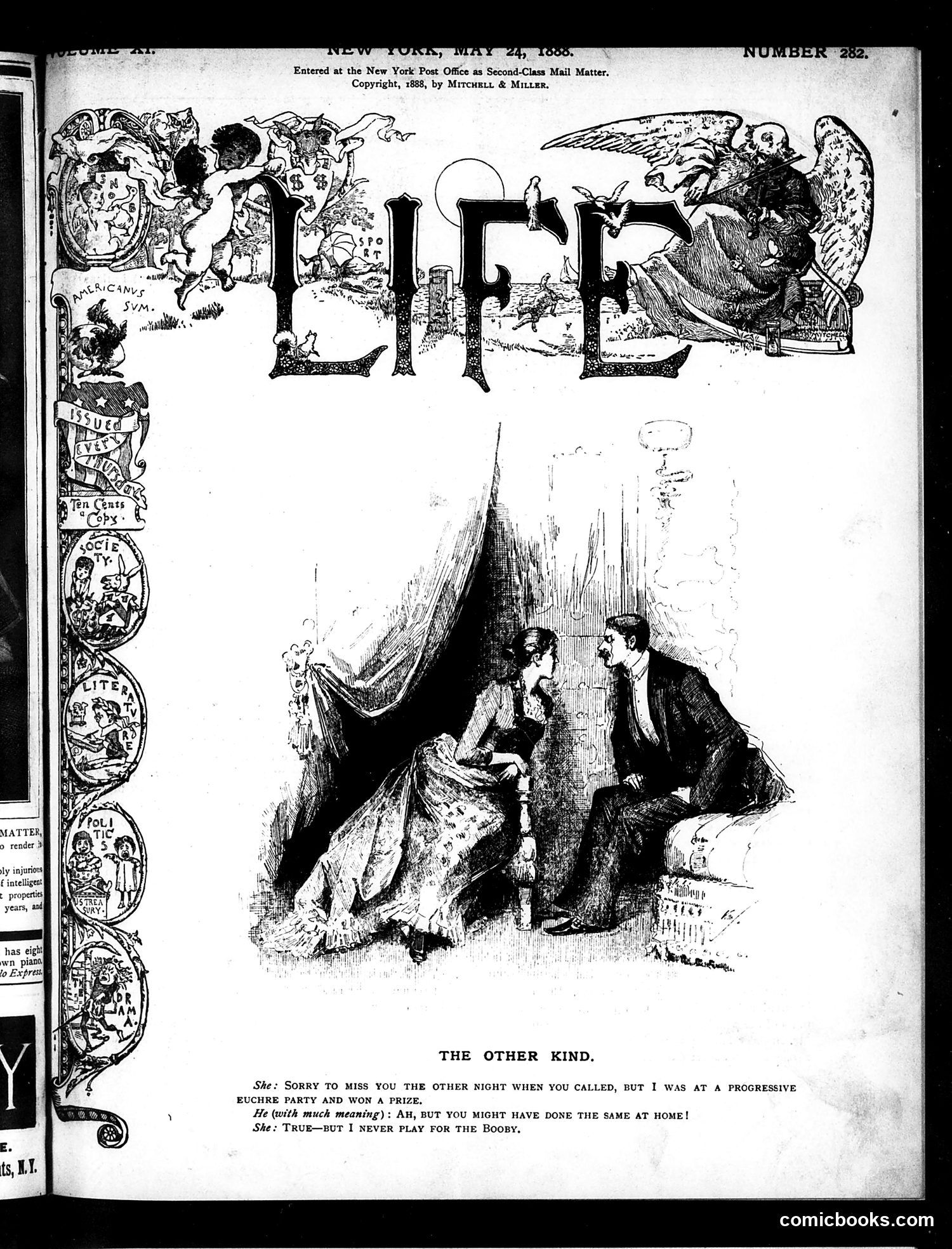 Life — May 24, 1888 — page 1: Life, 1888-05-24