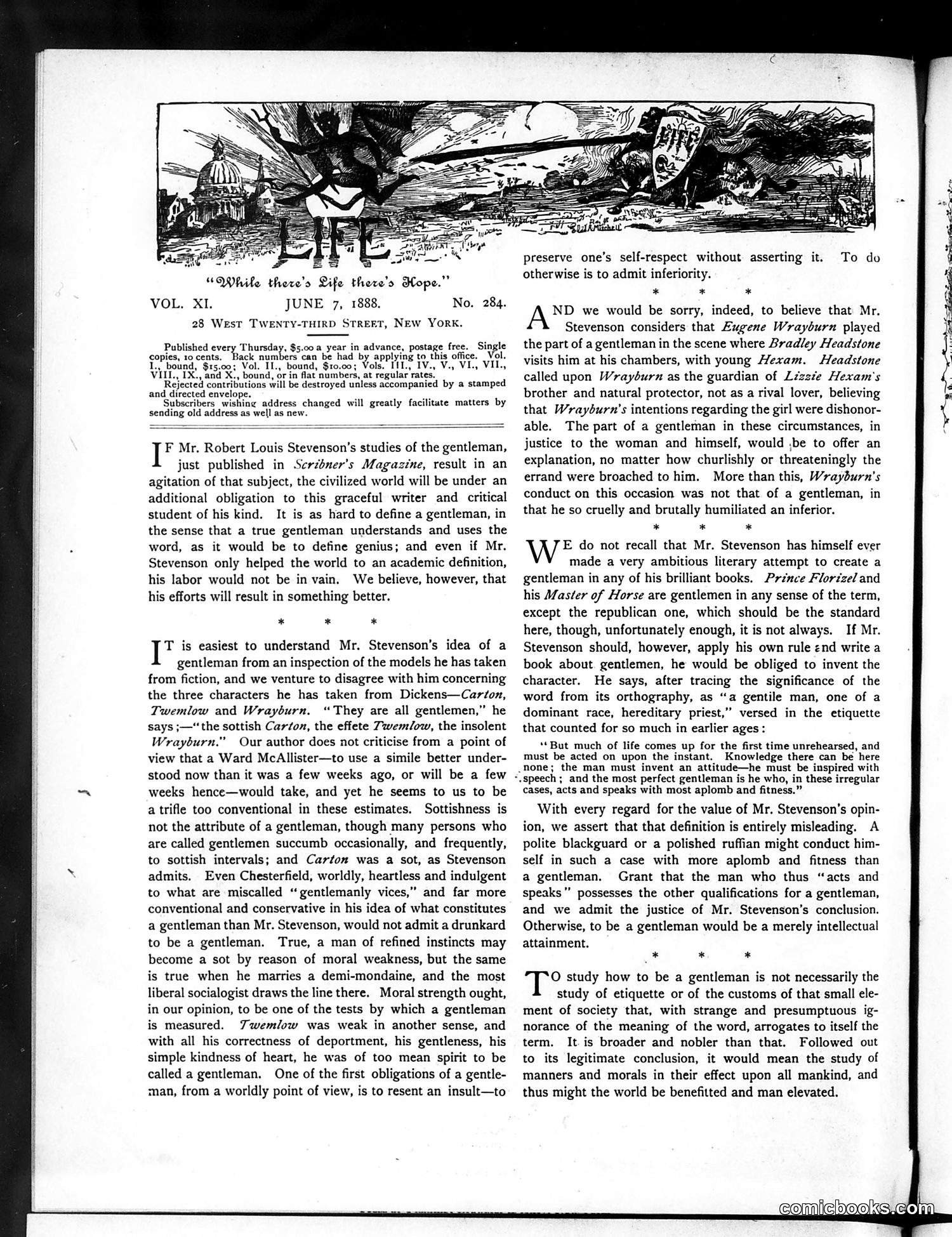 Life — June 7, 1888 — page 2: Life, 1888-06-07