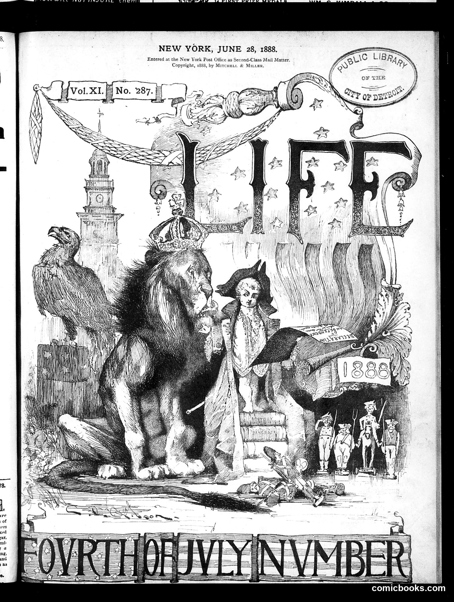 Life — June 28, 1888 — page 1: Life, 1888-06-28