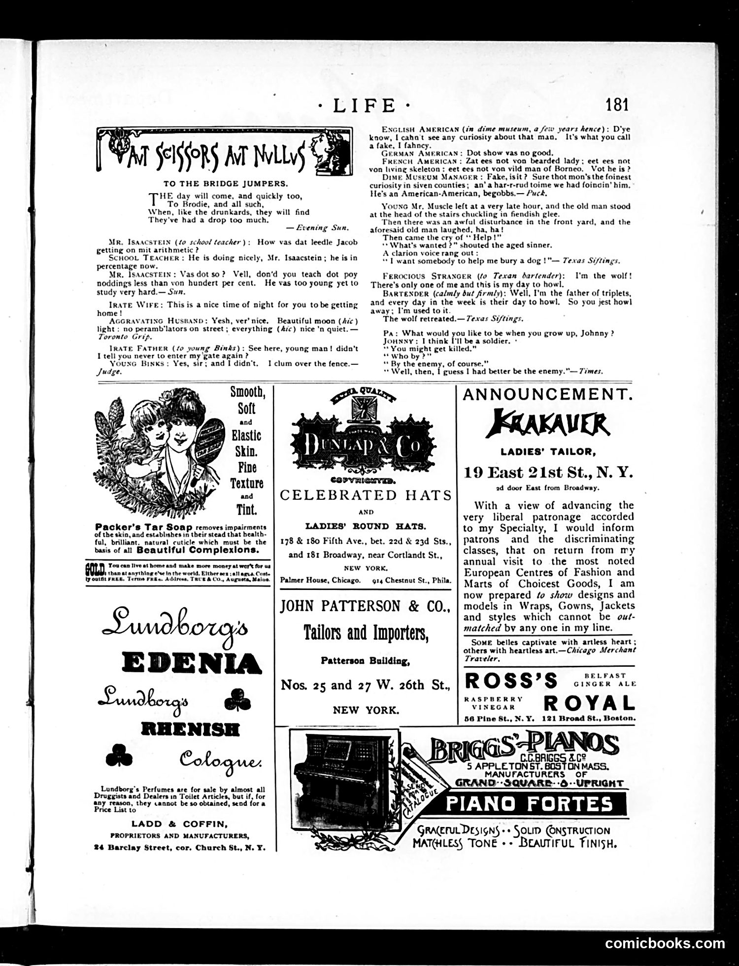 Life — September 27, 1888 — page 13: Life, 1888-09-27