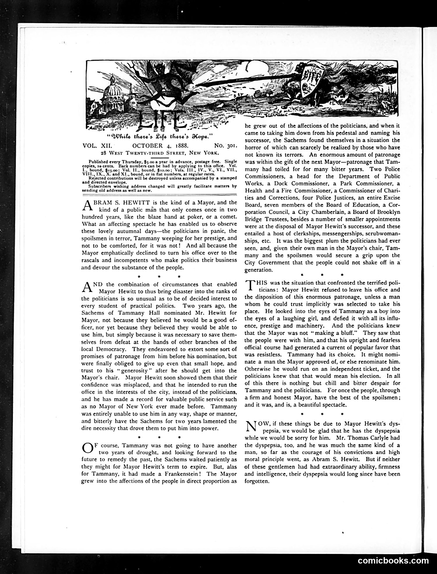 Life — October 4, 1888 — page 2: Life, 1888-10-04