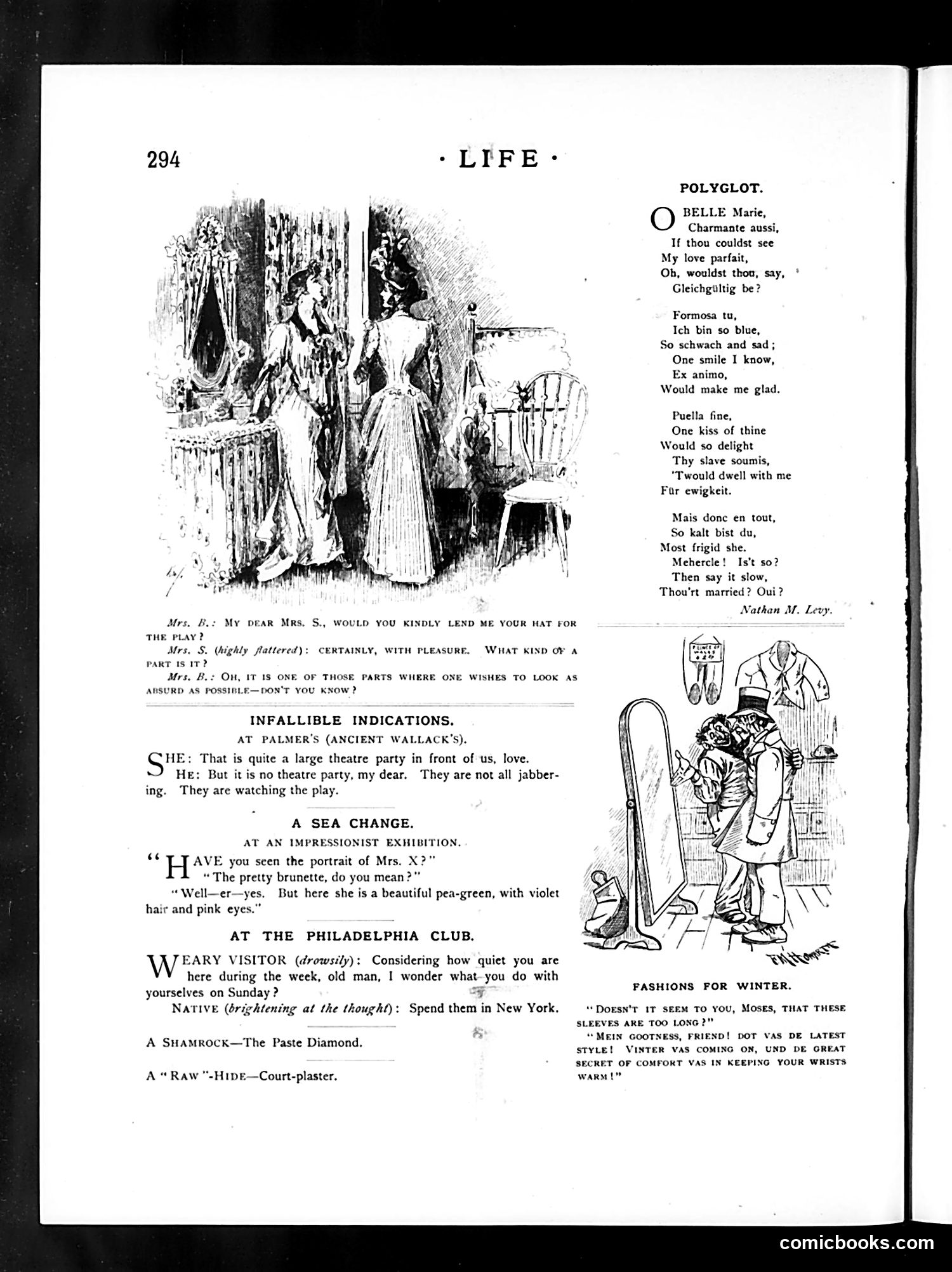 Life — November 22, 1888 — page 12: Life, 1888-11-22