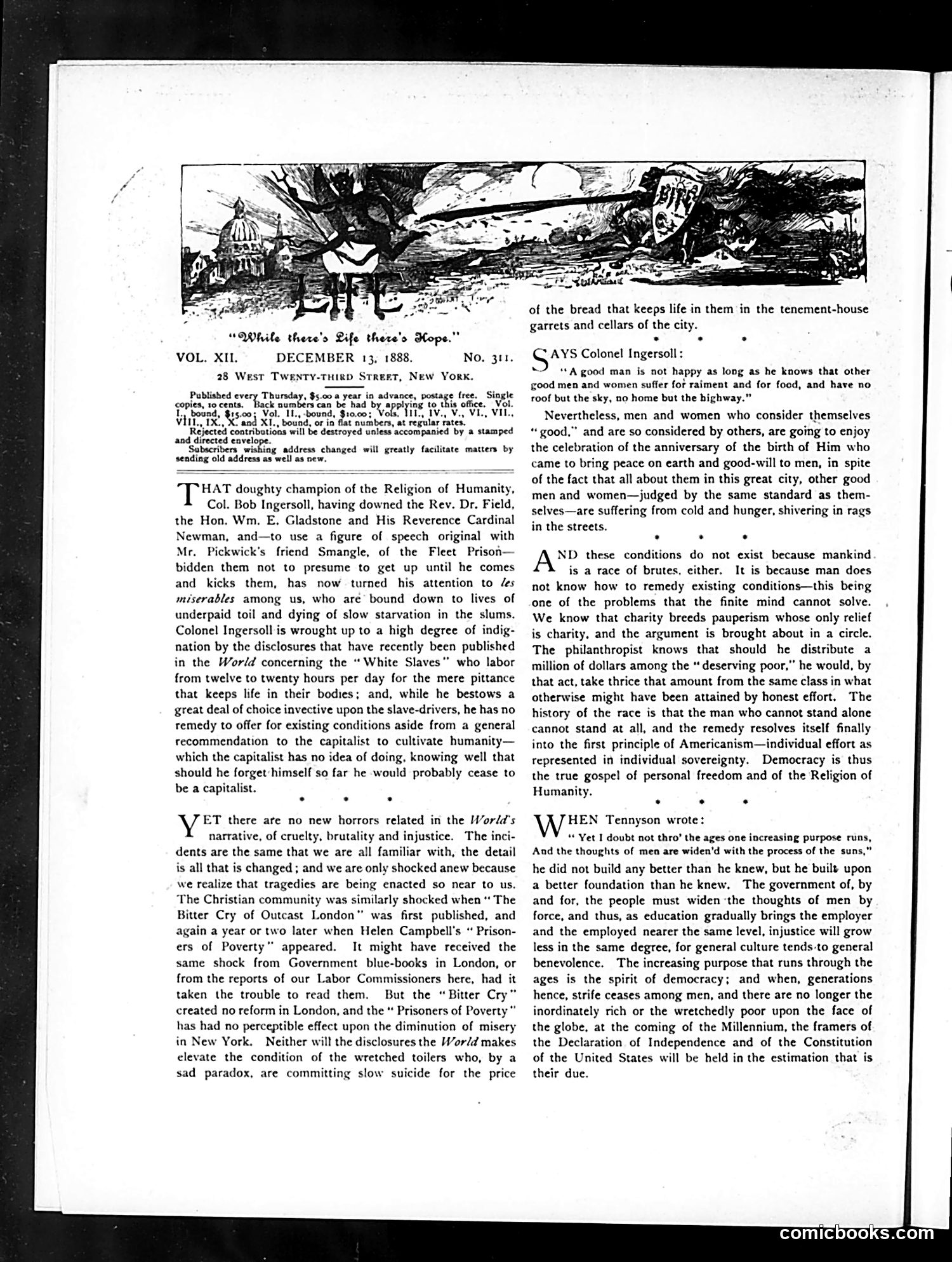 Life — December 13, 1888 — page 2: Life, 1888-12-13