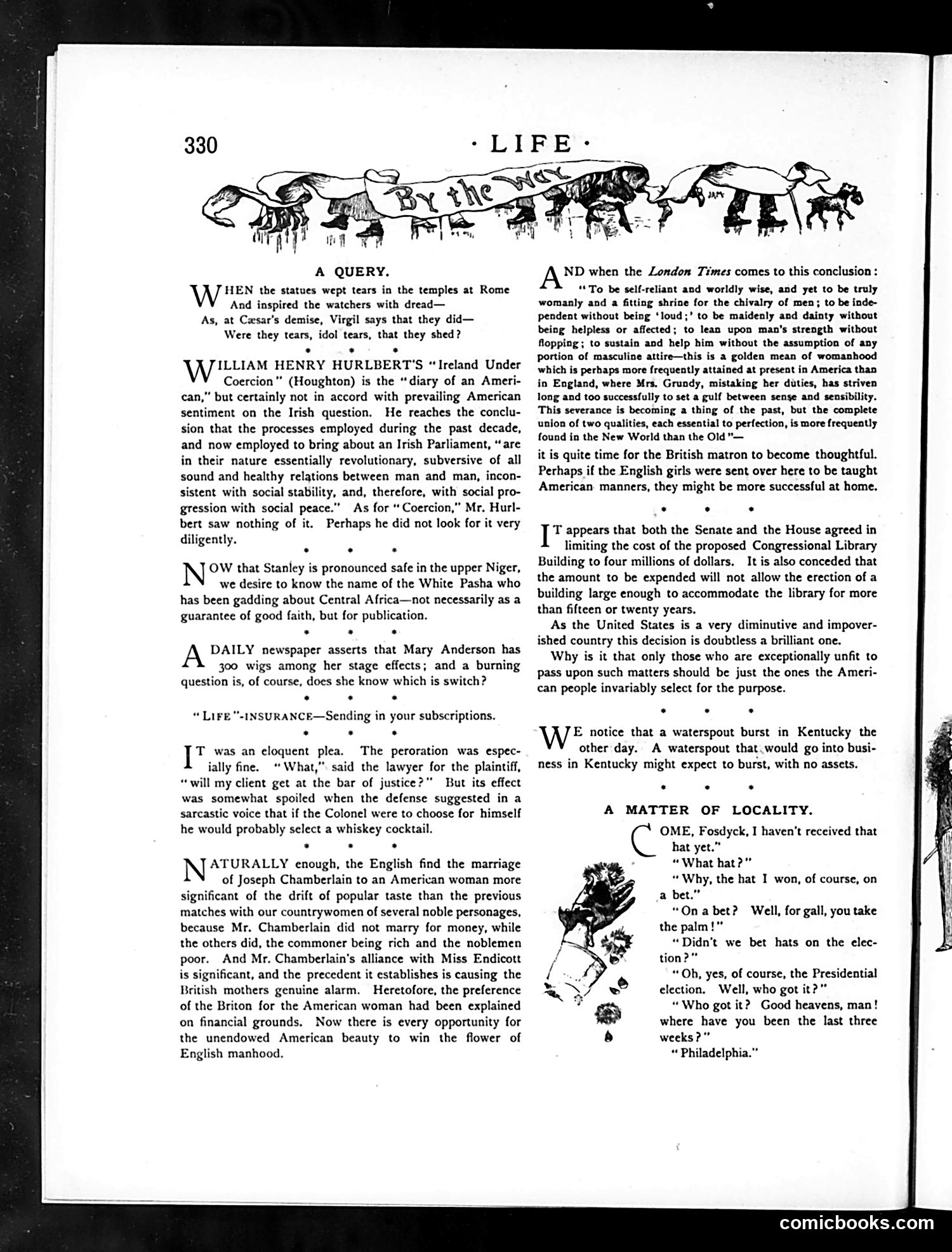 Life — December 13, 1888 — page 4: Life, 1888-12-13