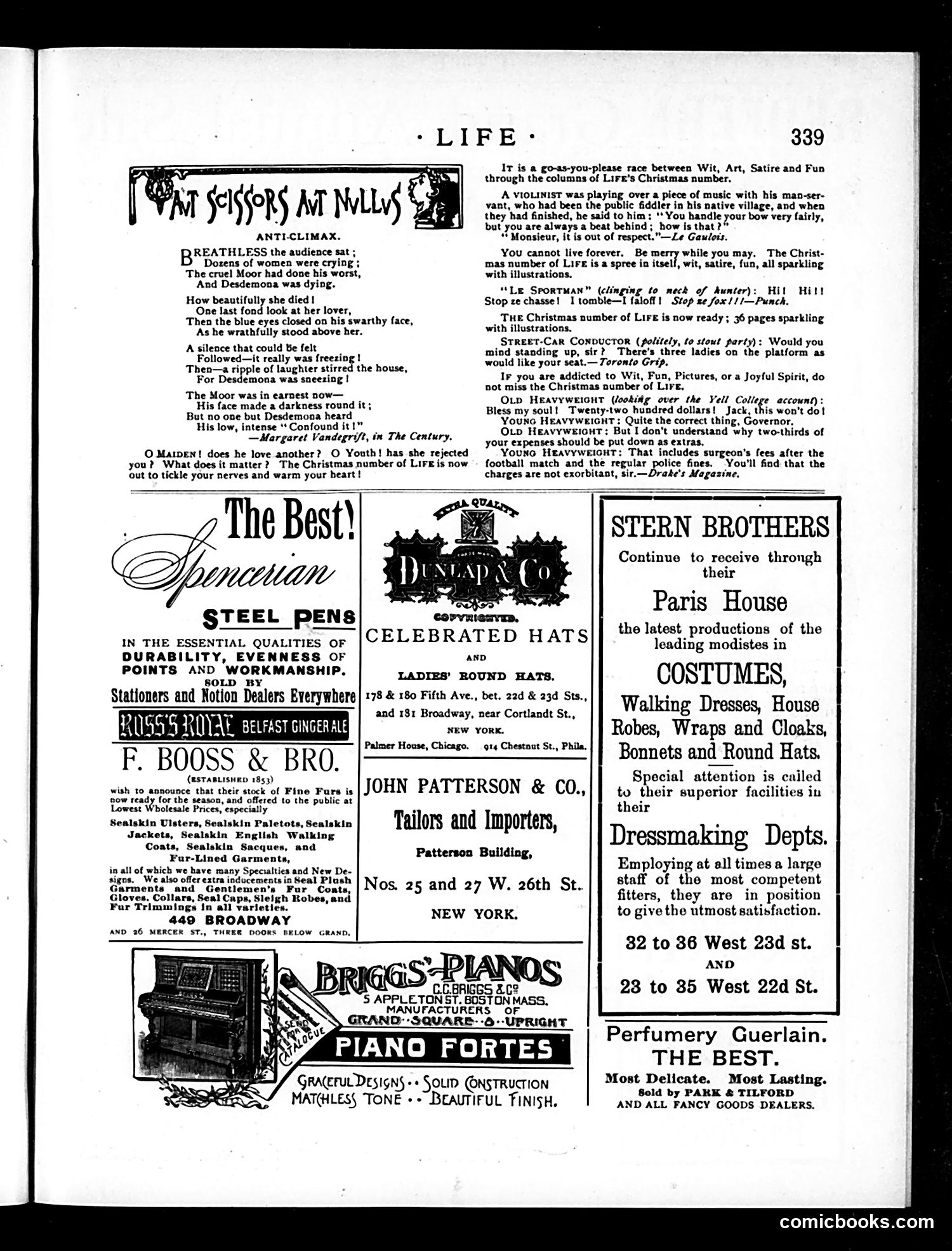 Life — December 13, 1888 — page 13: Life, 1888-12-13