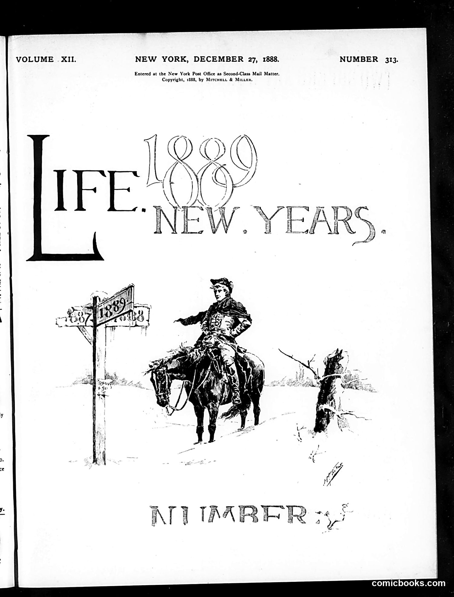 Life — December 27, 1888 — page 1: Life, 1888-12-27