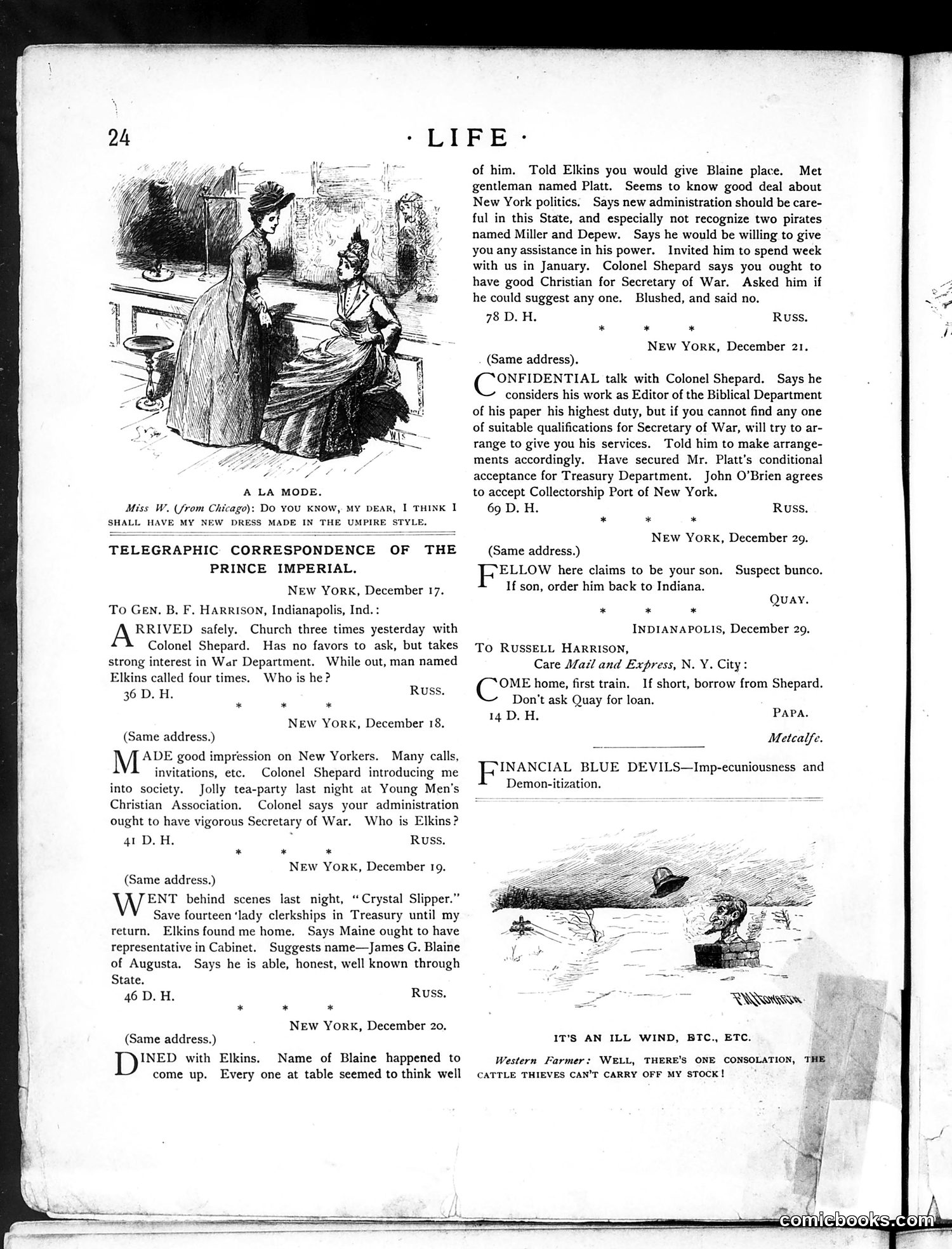 Life — January 10, 1889 — page 10: Life, 1889-01-10