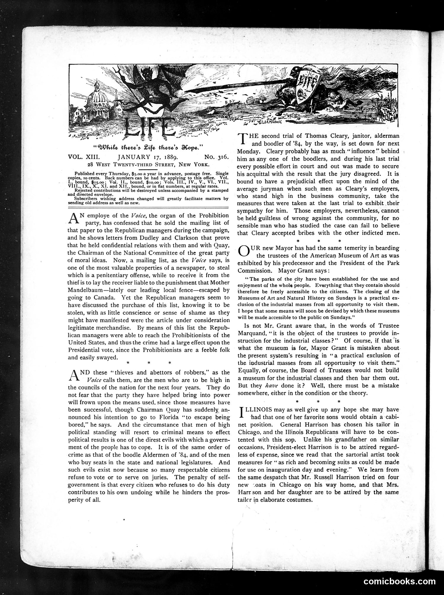 Life — January 17, 1889 — page 2: Life, 1889-01-17