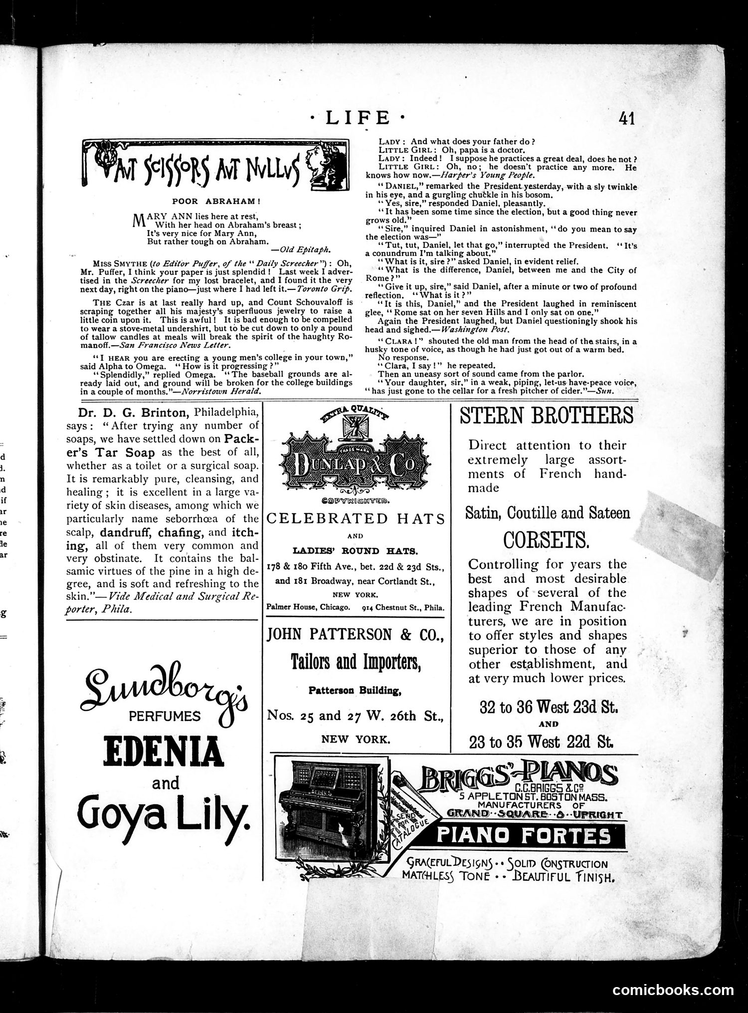 Life — January 17, 1889 — page 13: Life, 1889-01-17
