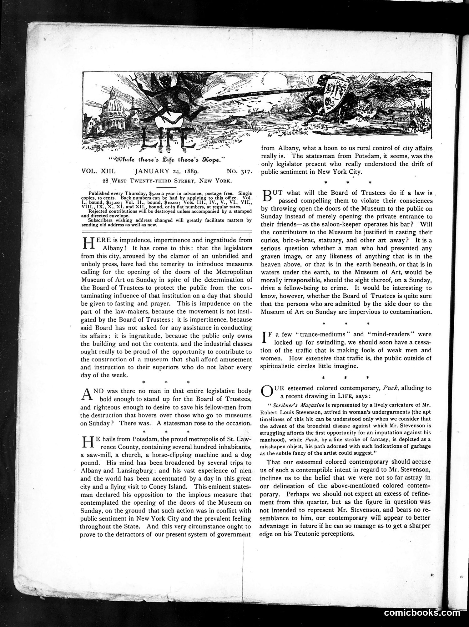 Life — January 24, 1889 — page 2: Life, 1889-01-24
