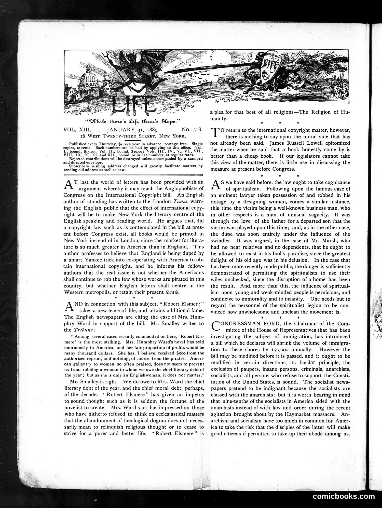 Life — January 31, 1889 — page 2: Life, 1889-01-31