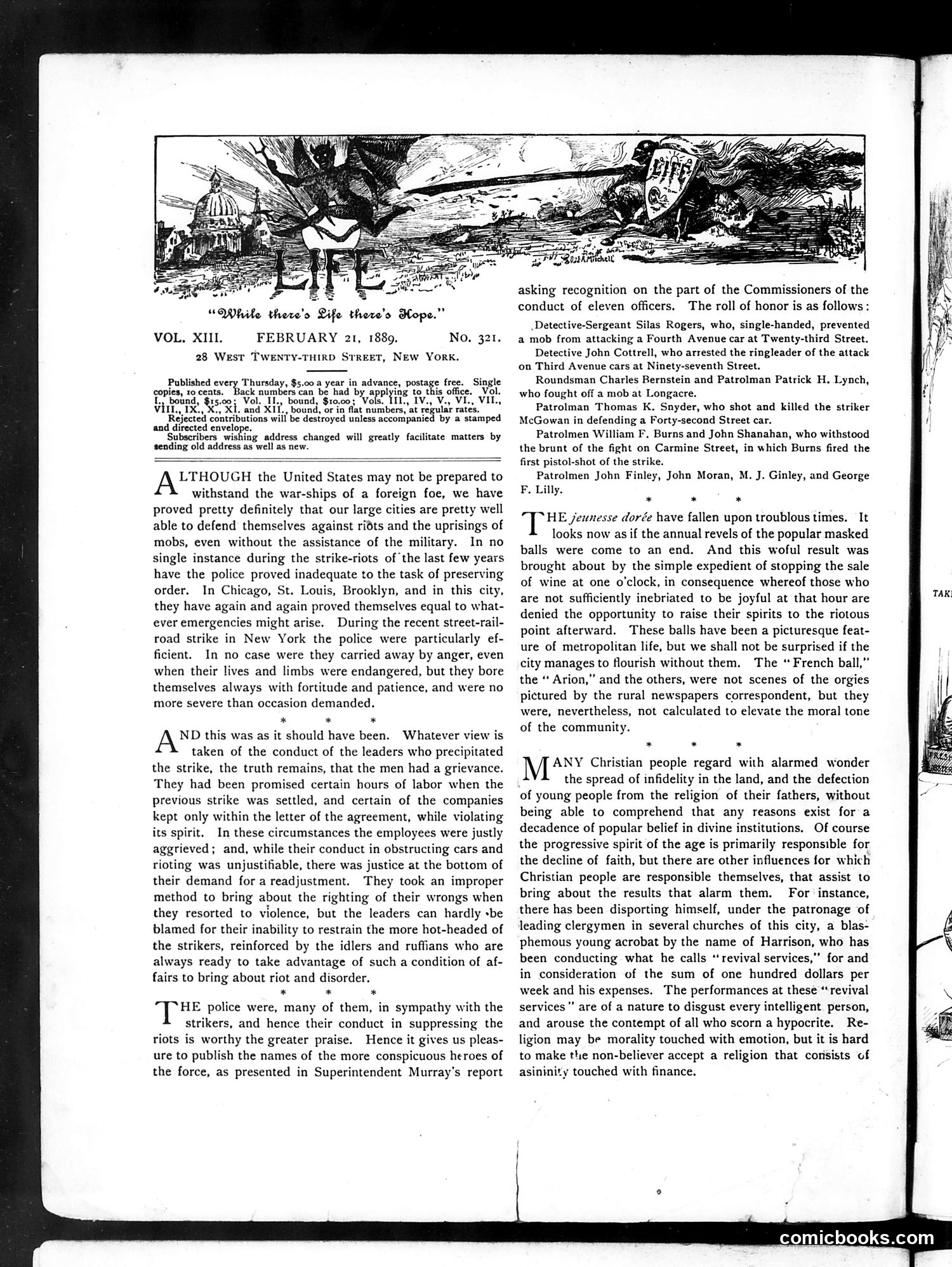 Life — February 21, 1889 — page 2: Life, 1889-02-21