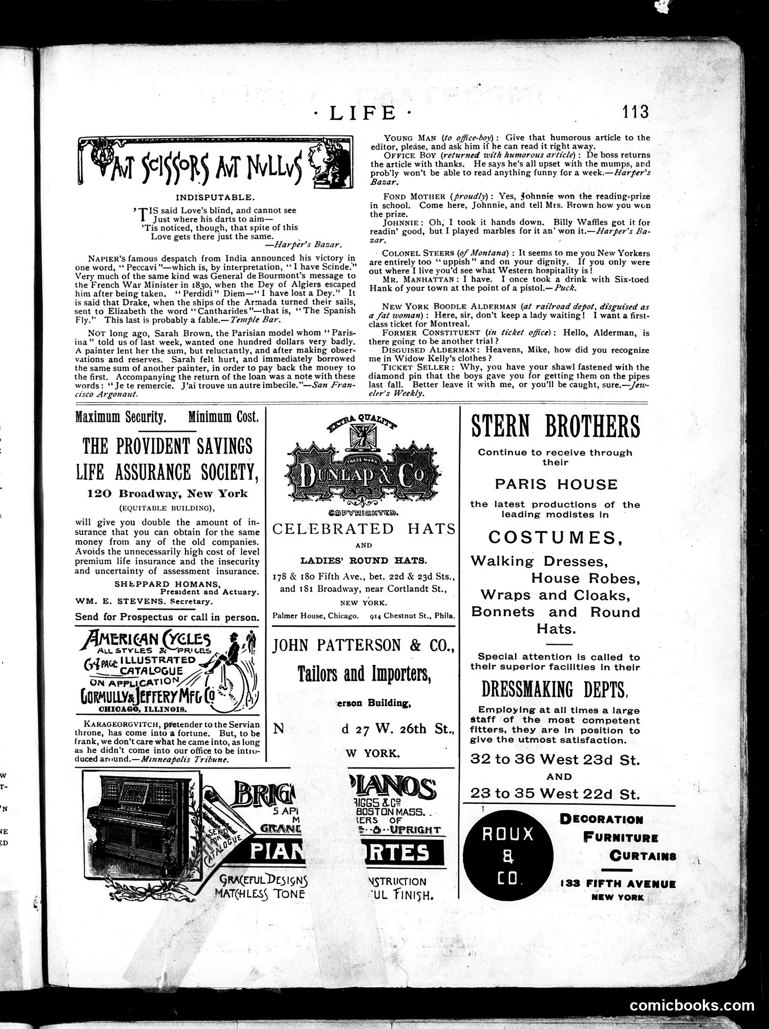 Life — February 21, 1889 — page 13: Life, 1889-02-21