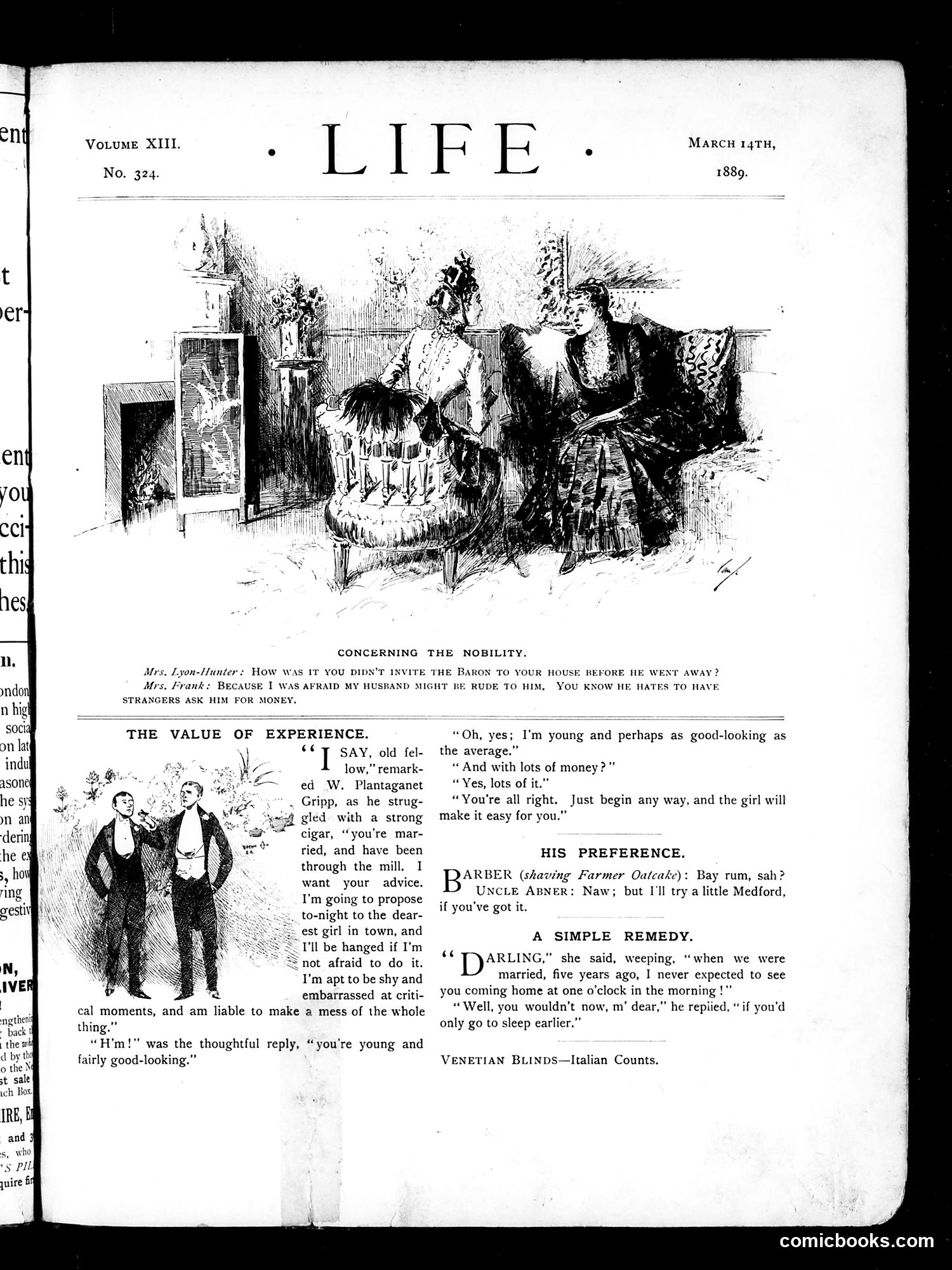 Life — March 14, 1889 — page 3: Life, 1889-03-14