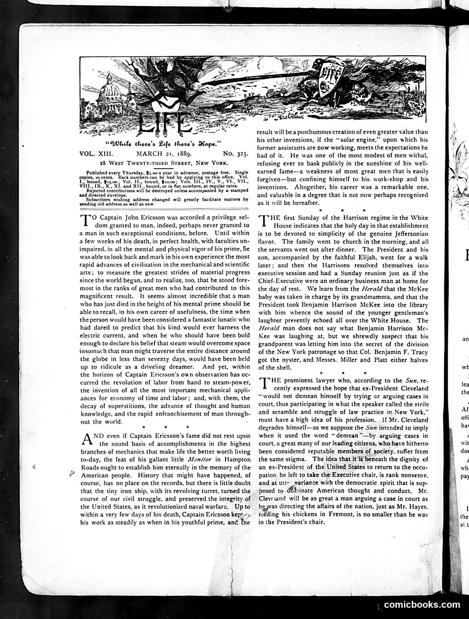 Life — March 21, 1889 — page 4: Life, 1889-03-21