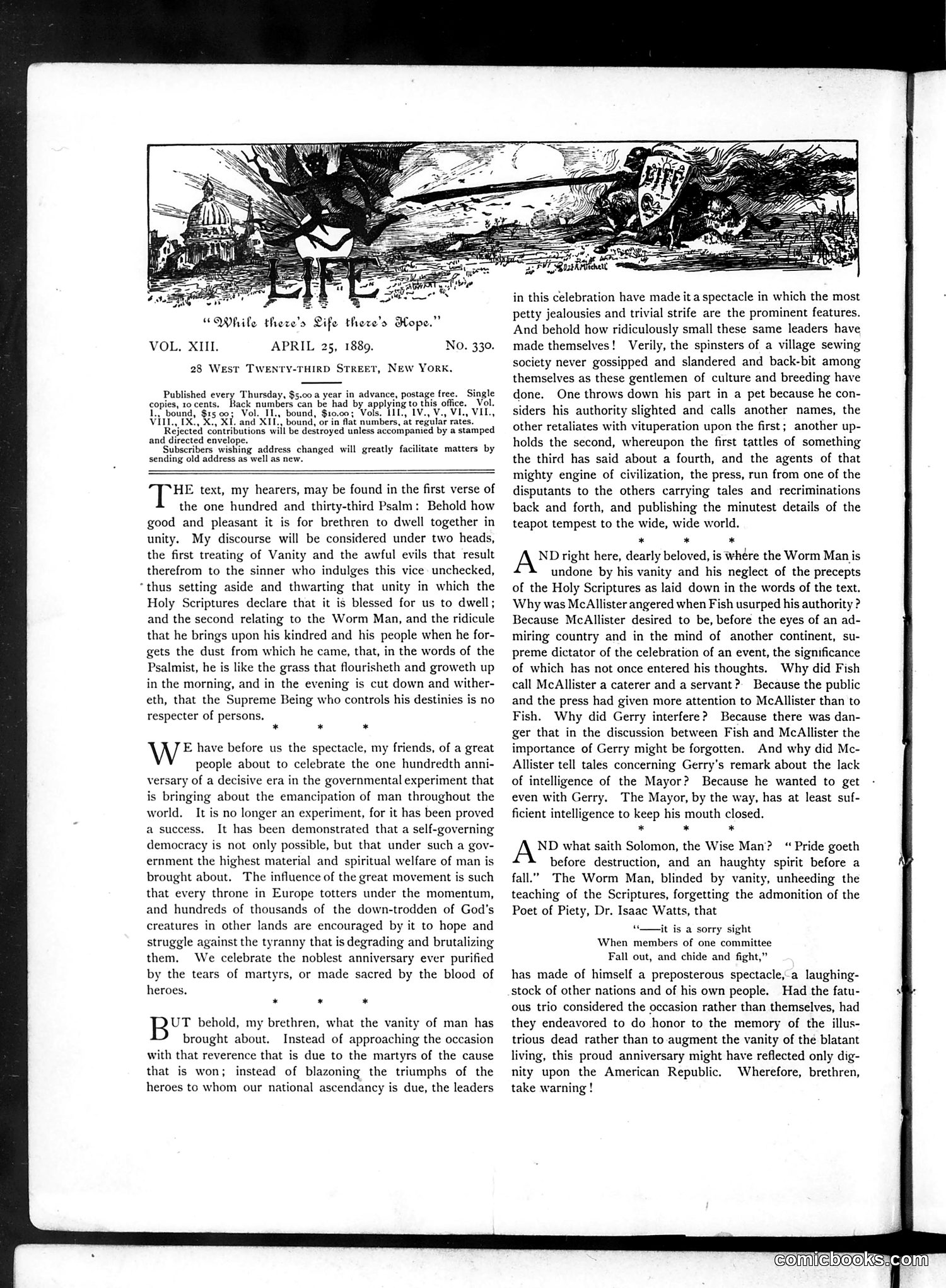 Life — April 25, 1889 — page 6: Life, 1889-04-25
