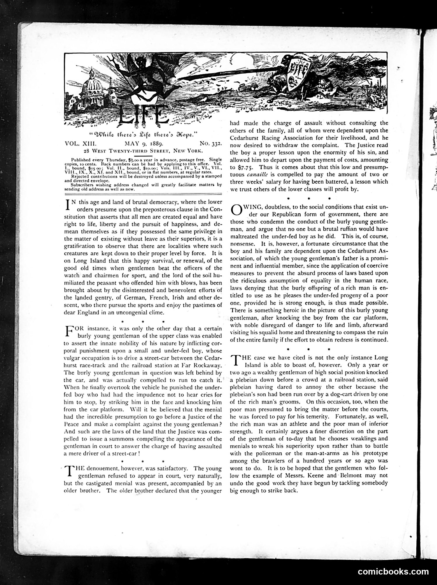 Life — May 9, 1889 — page 2: Life, 1889-05-09