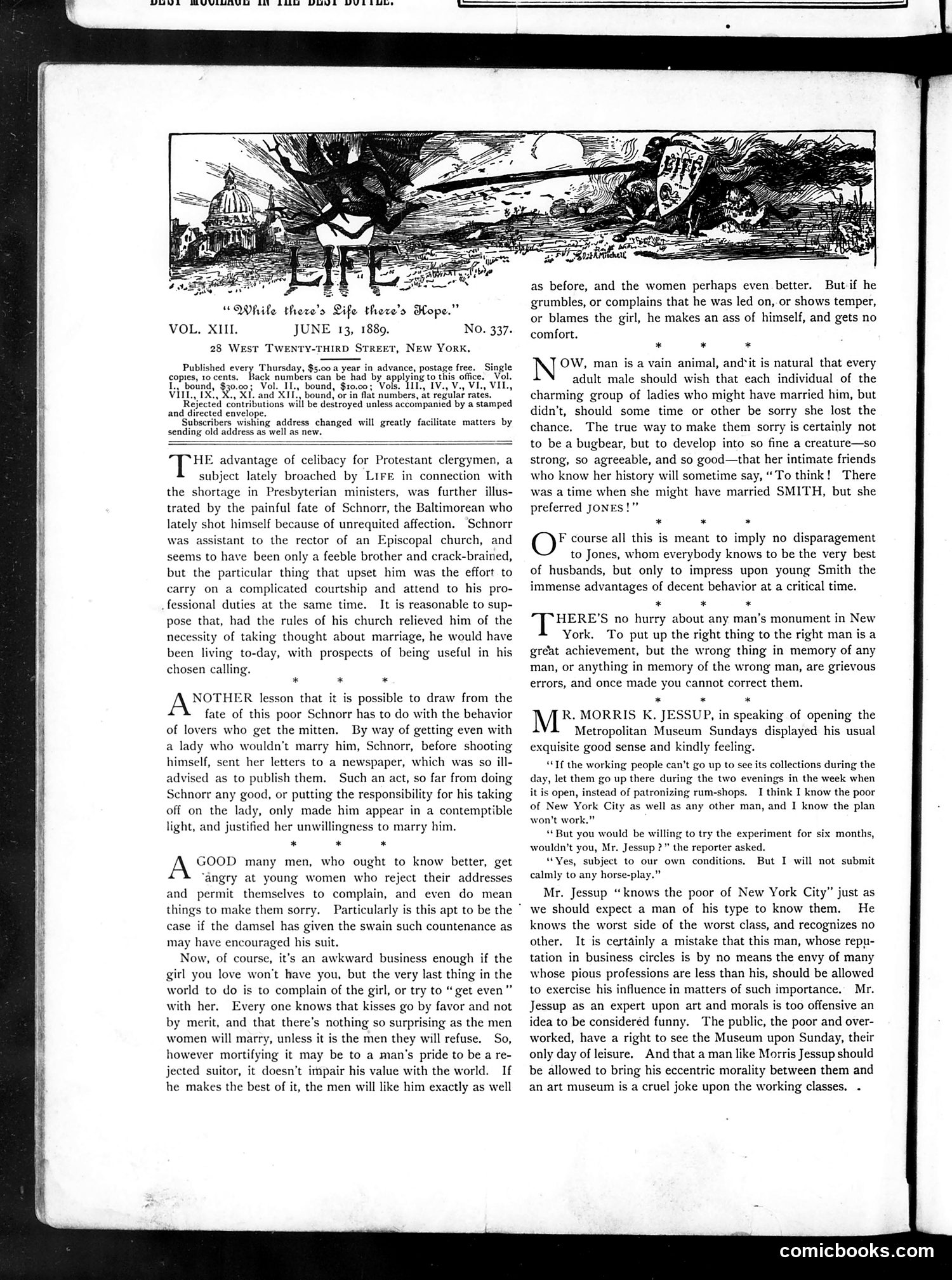 Life — June 13, 1889 — page 4: Life, 1889-06-13